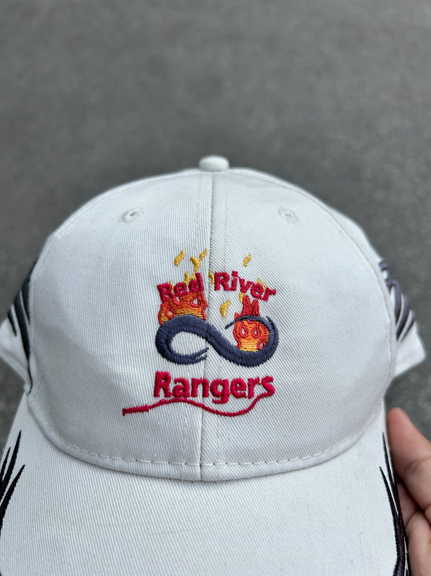 Y2K Style Red River Firefighters Cap