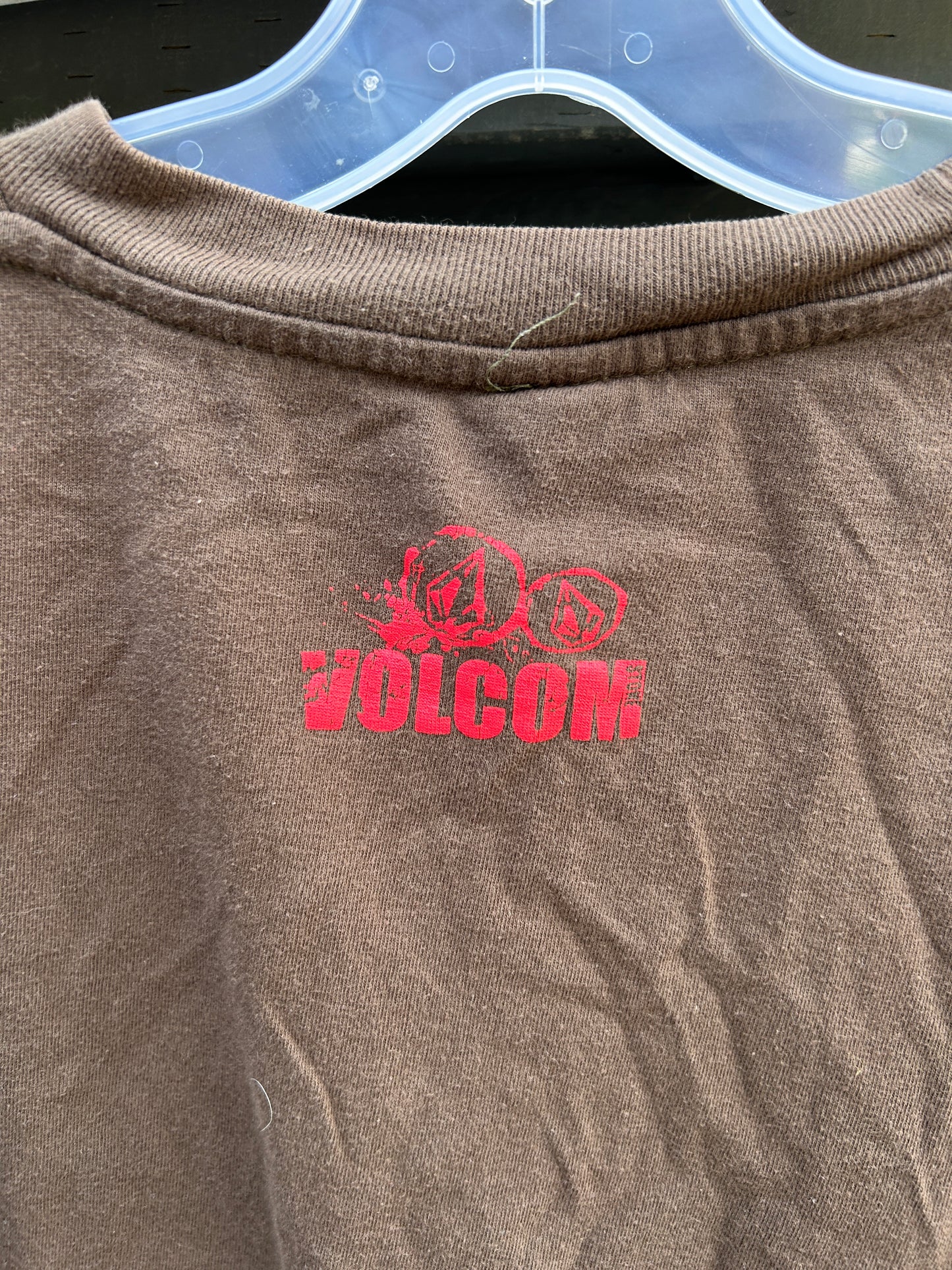 Y2K Brown Volcom Graphic Tee (M)