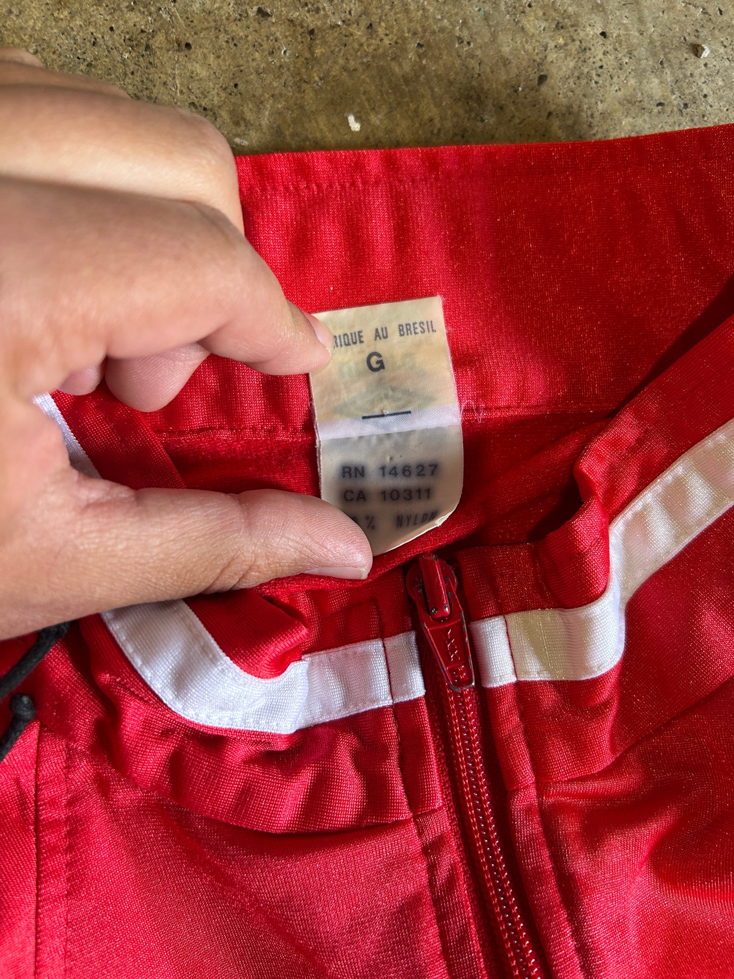 Vintage Umbro Red Nylon Track Jacket (L)