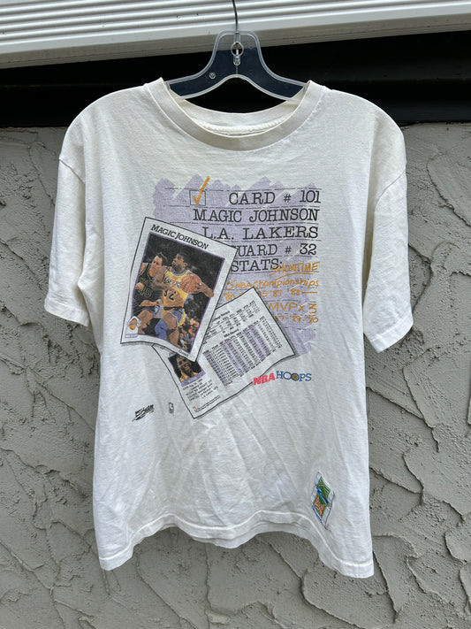 Vintage Salem Magic Johnson Card Tee (L)
