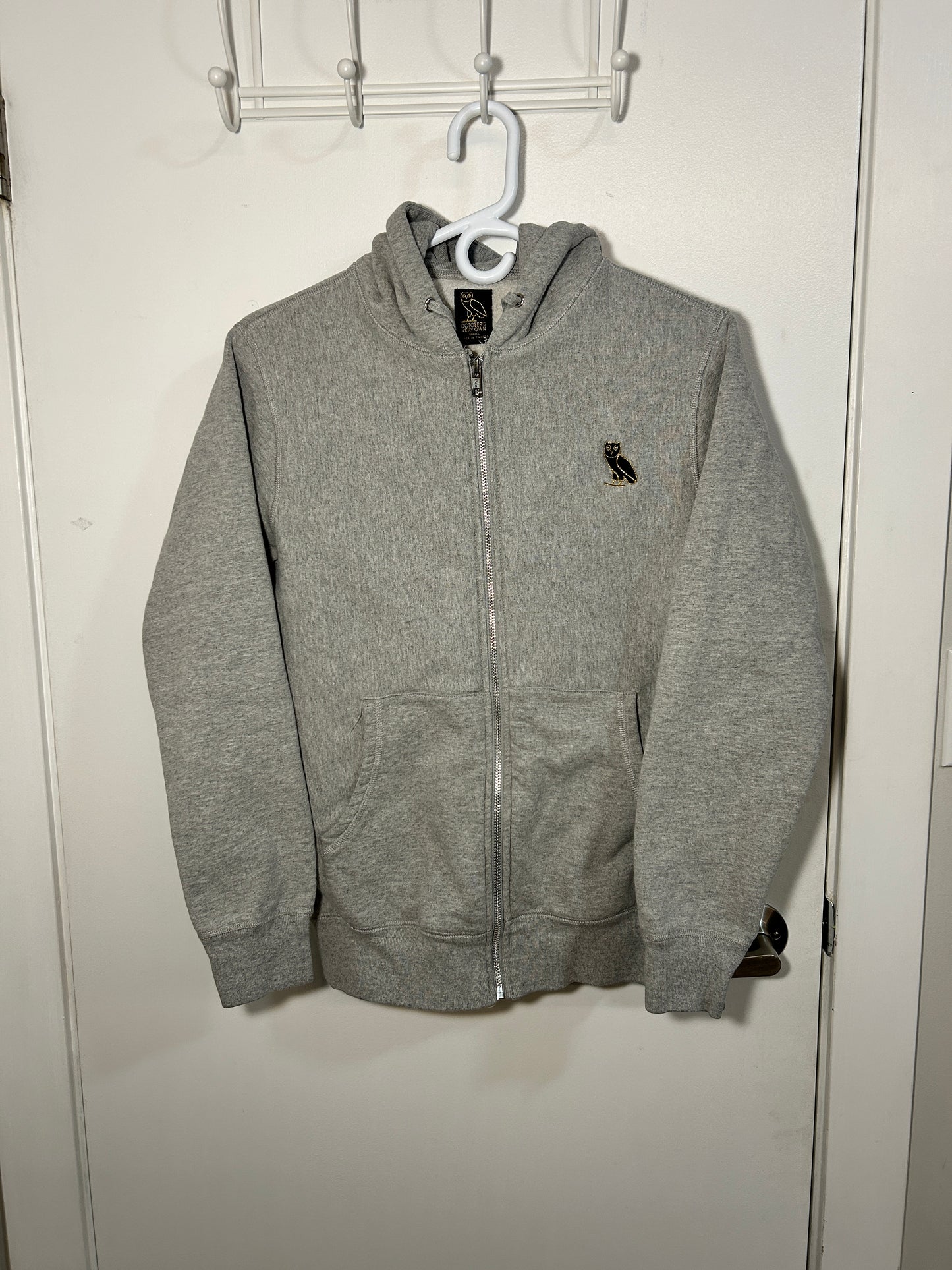 Grey OVO Zip Hoodie (S)
