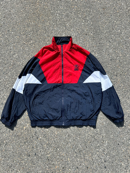 Vintage Queens University Sharktooth Style Windbreaker (XL)