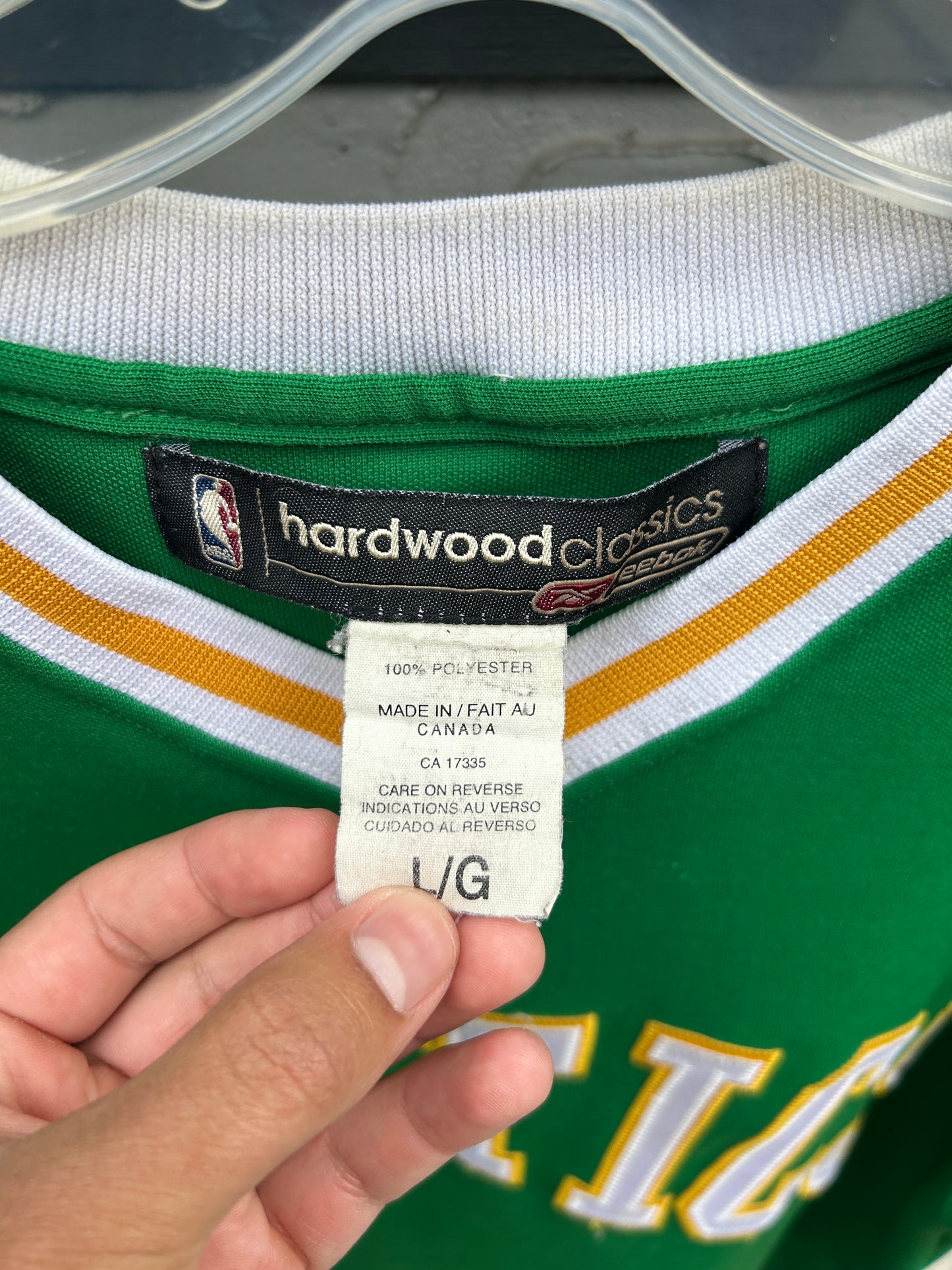Vintage Reebok Boston Celtics Tee Jersey (L)