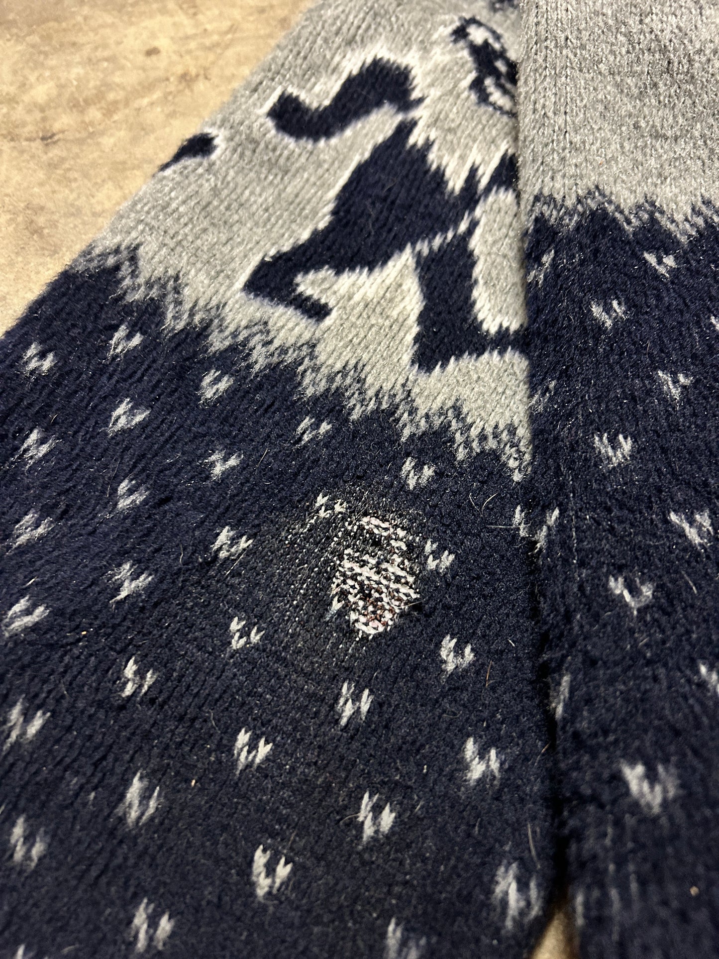 Vintage Alpaca Wool Grateful Dead Zip Jacket (2XL)