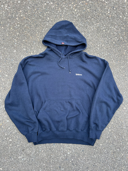 Wilson Navy Small Logo Hoodie (XL)
