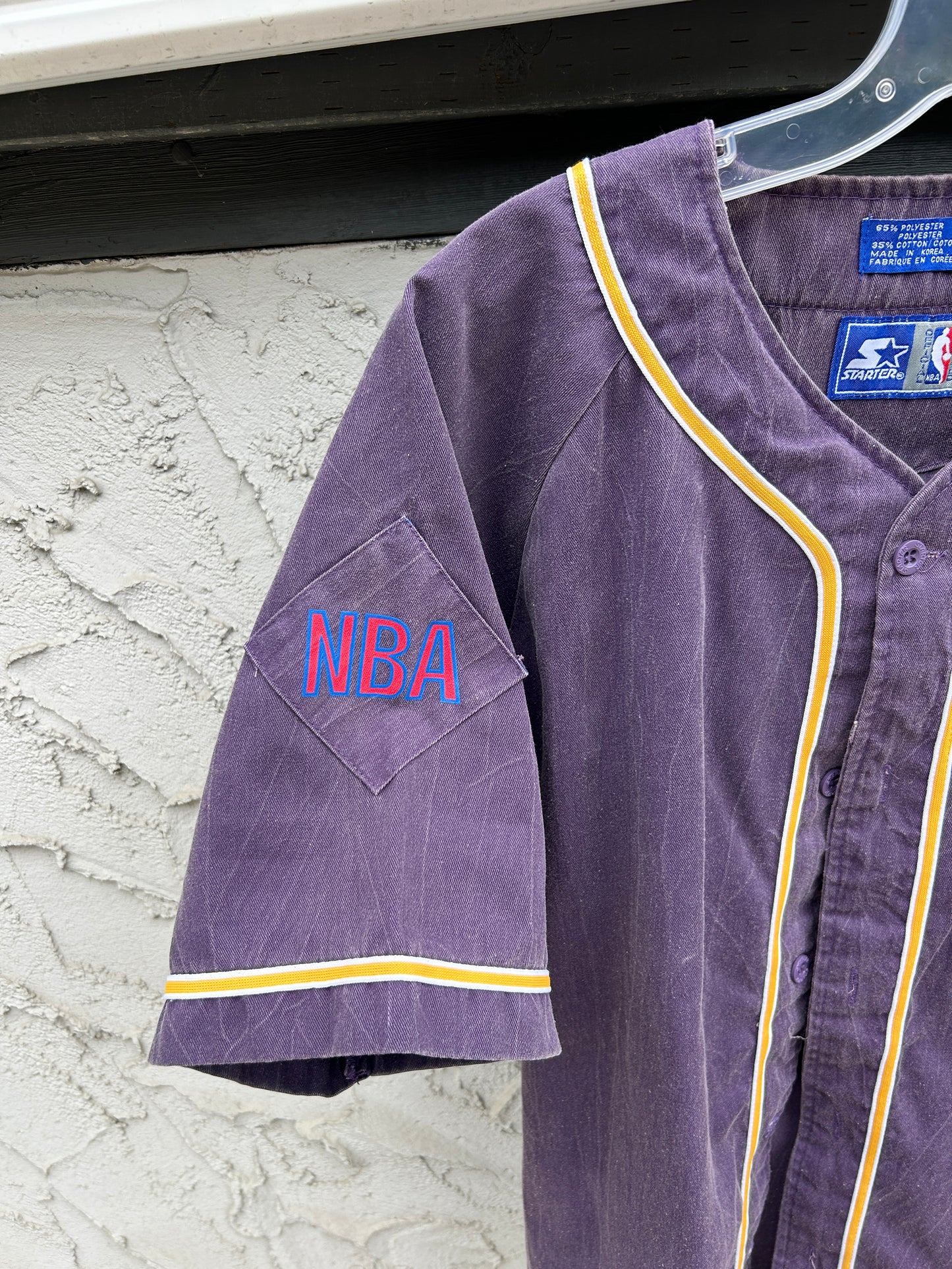 Vintage Starter LA Lakers Baseball Jersey (XL)