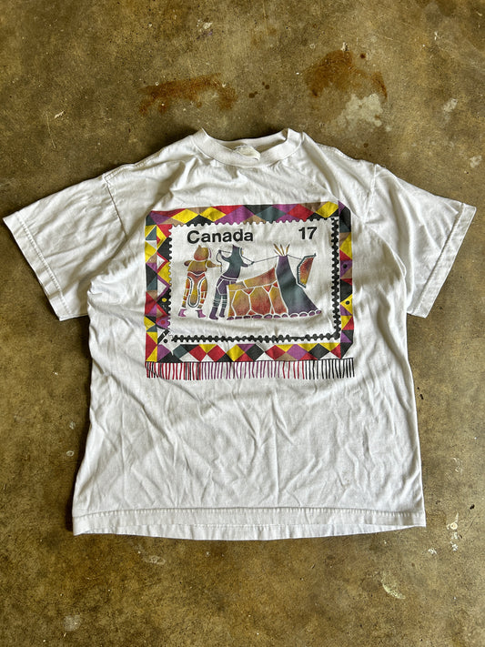 Vintage Canada 17 Inuit Print Tee (L)