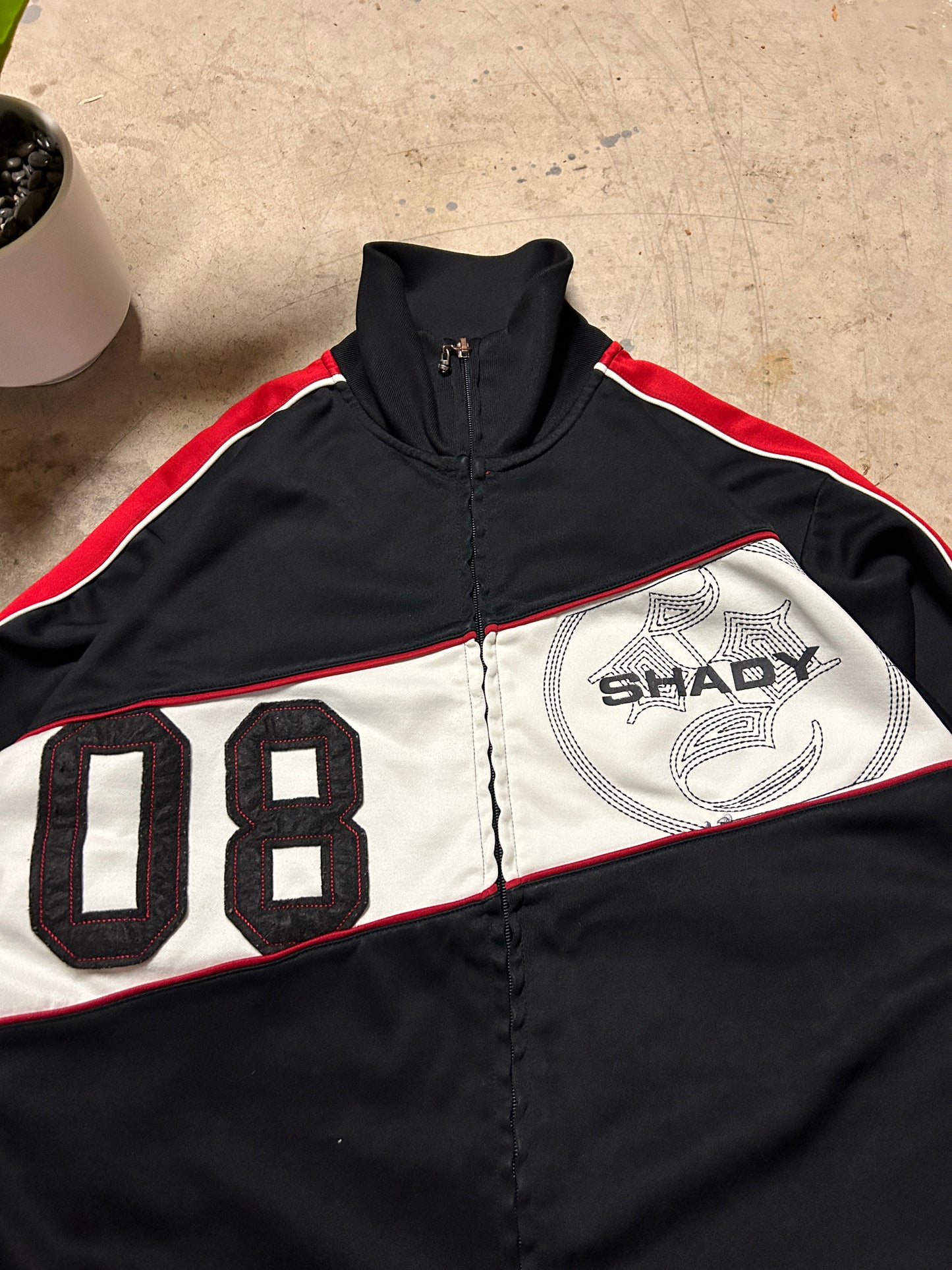 Y2K Eminem Shady Zip Track Jacket (L)