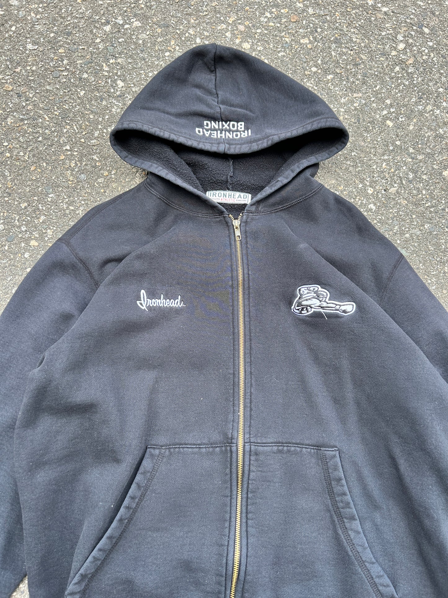 Vintage Ironhead Boxing Zip Hoodie (L)