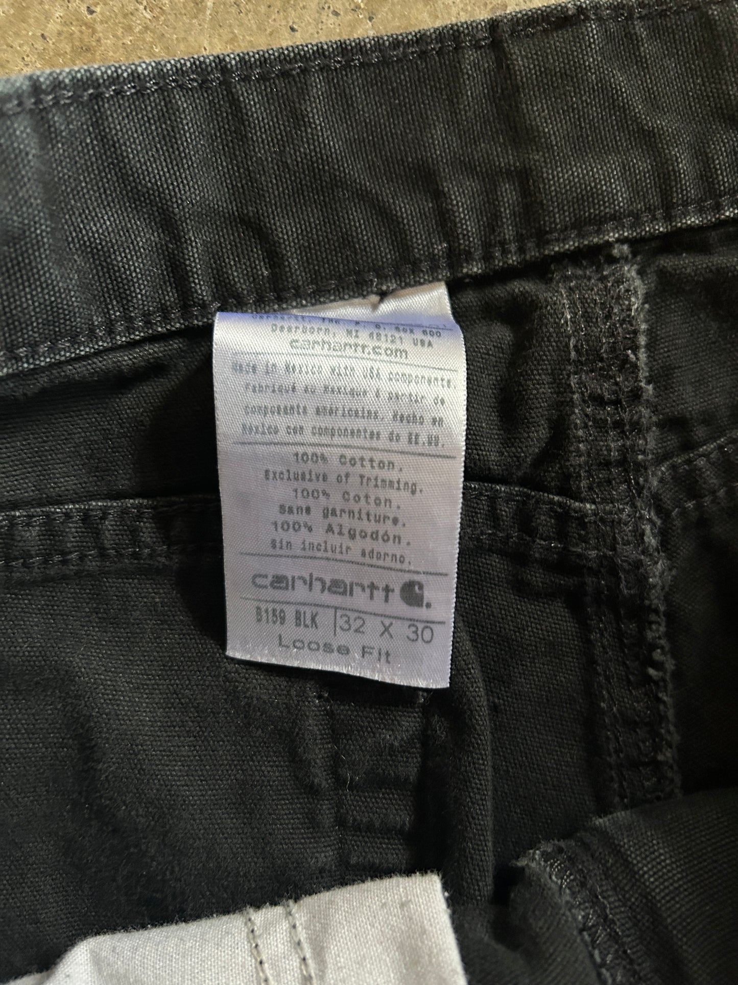 Black Carhartt Loose Fit Pants (32x30)