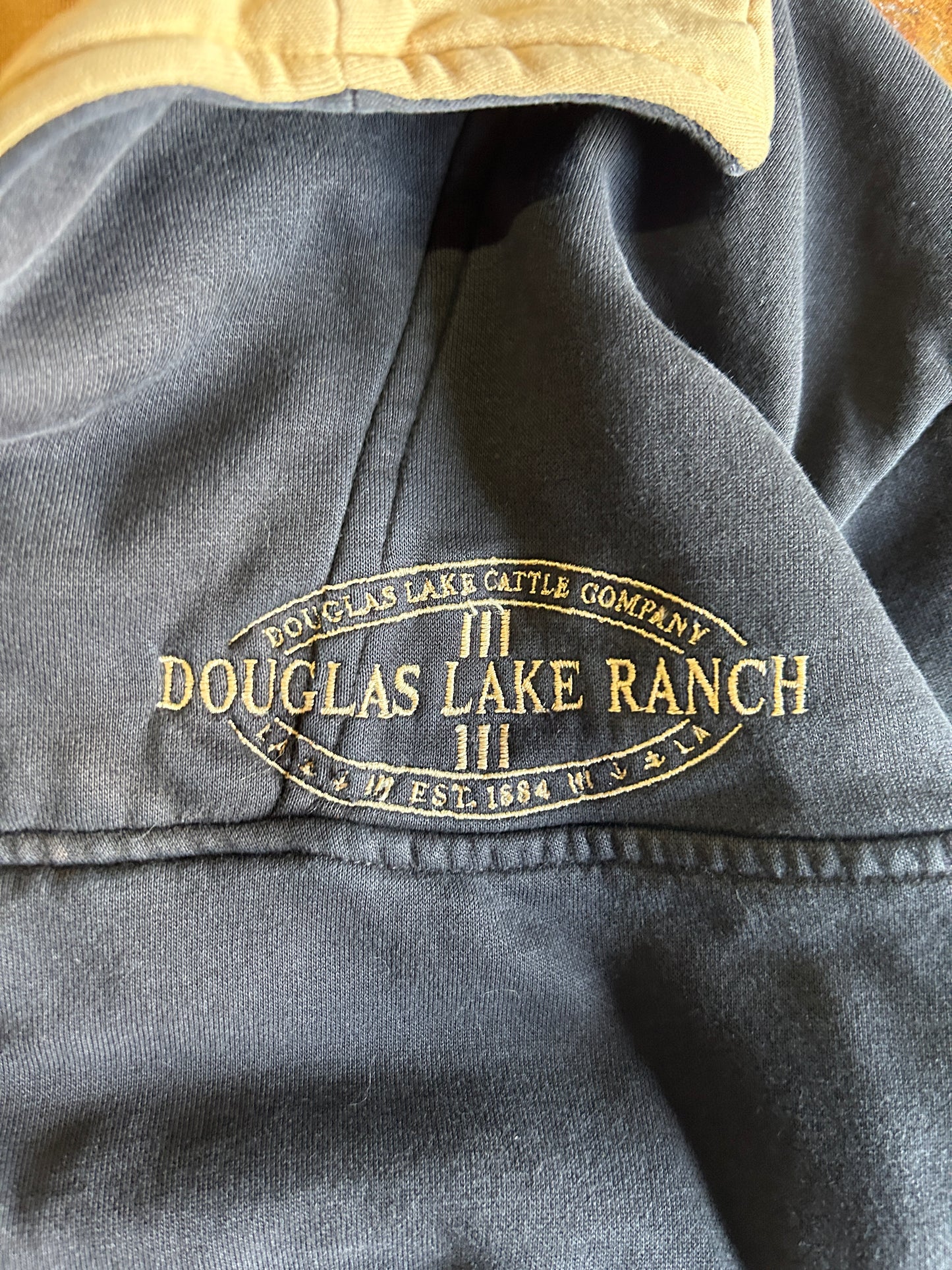 Vintage Double Collar Quarter Zip Douglas Lake Ranch Sweater (L)