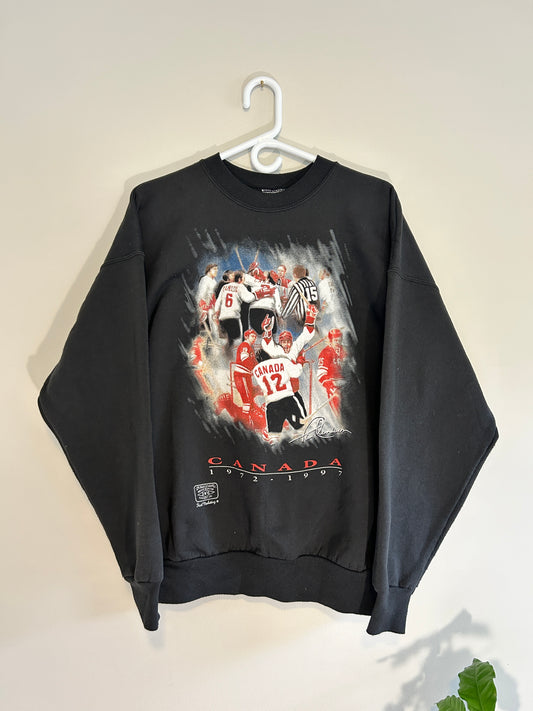 Vintage 1997 25 Year Anniversary Team Canada Game Winning Goal Crewneck (XL)