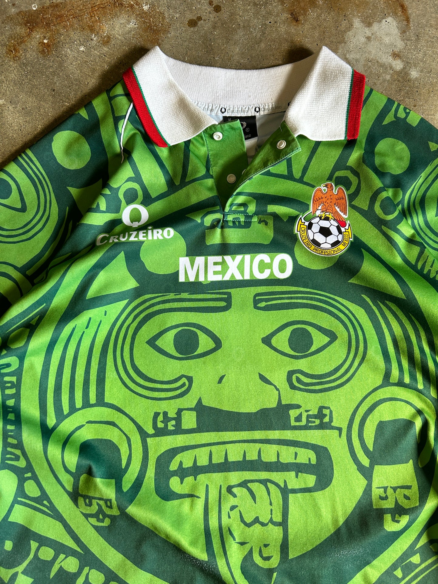 Vintage 1998 Team Mexico World Cup AOP Jersey (XL)