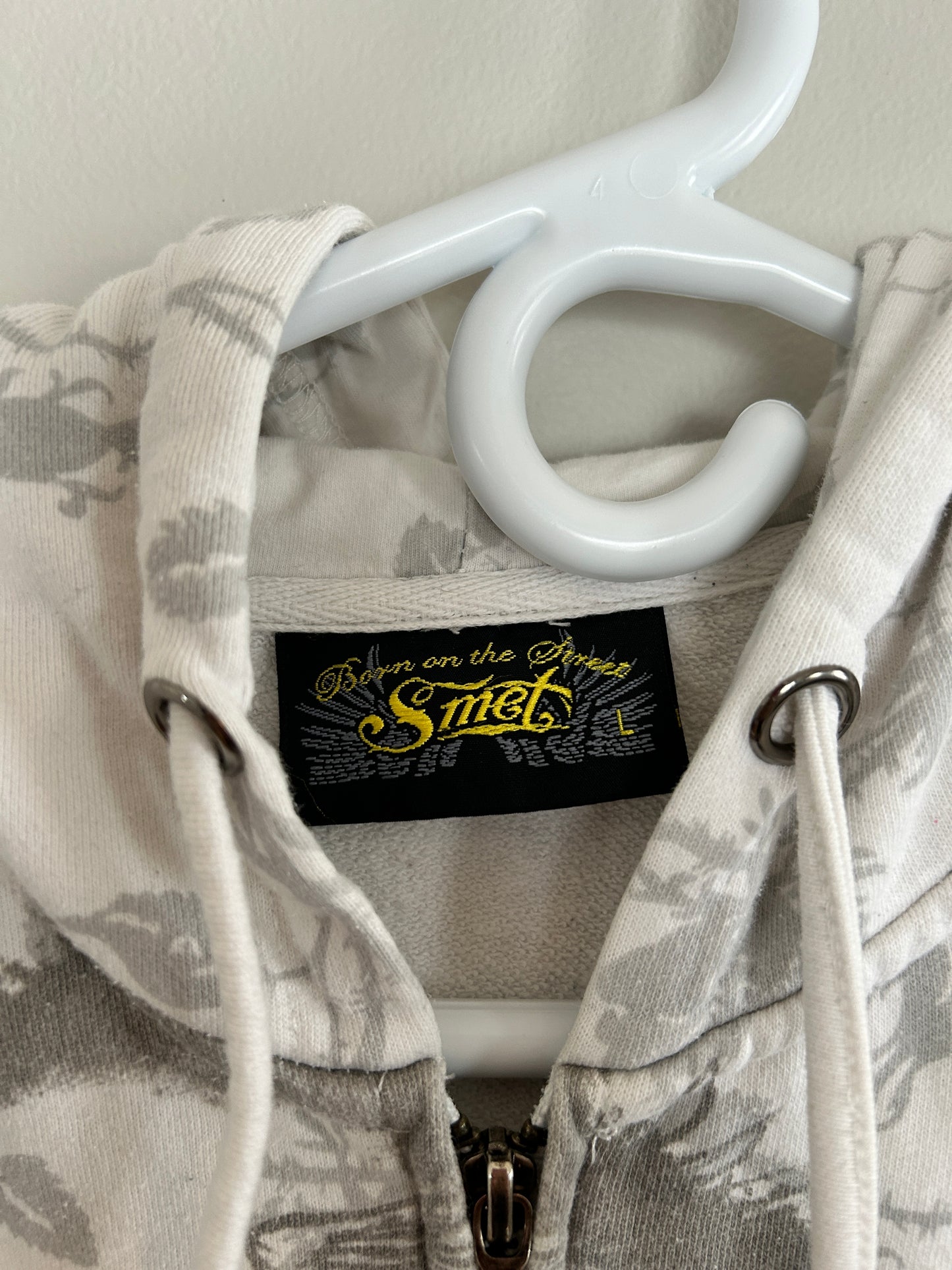 Vintage Y2K Smet Rhinestone Hoodie (L)