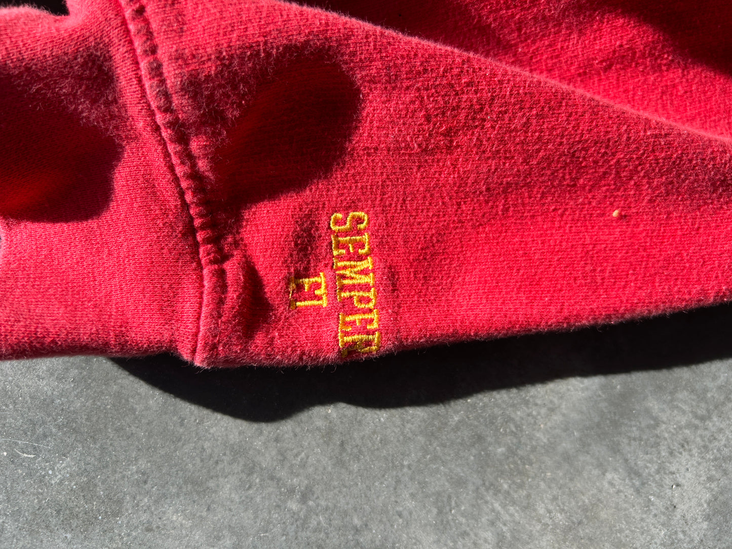 Vintage USMC Bulldogs Collegiate Hoodie (M)