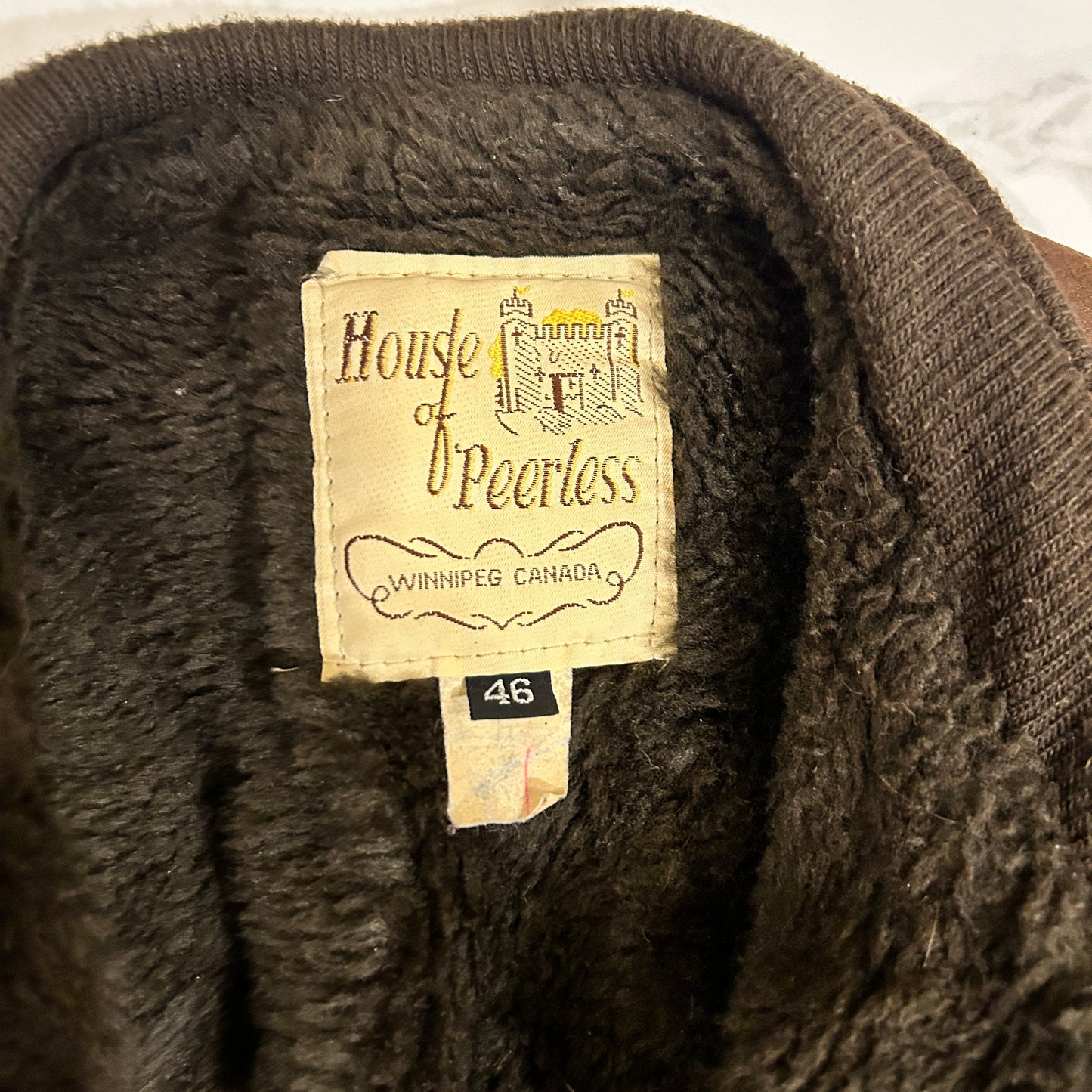 Vintage House of Peerless Fur Lined Jacket (fits M)