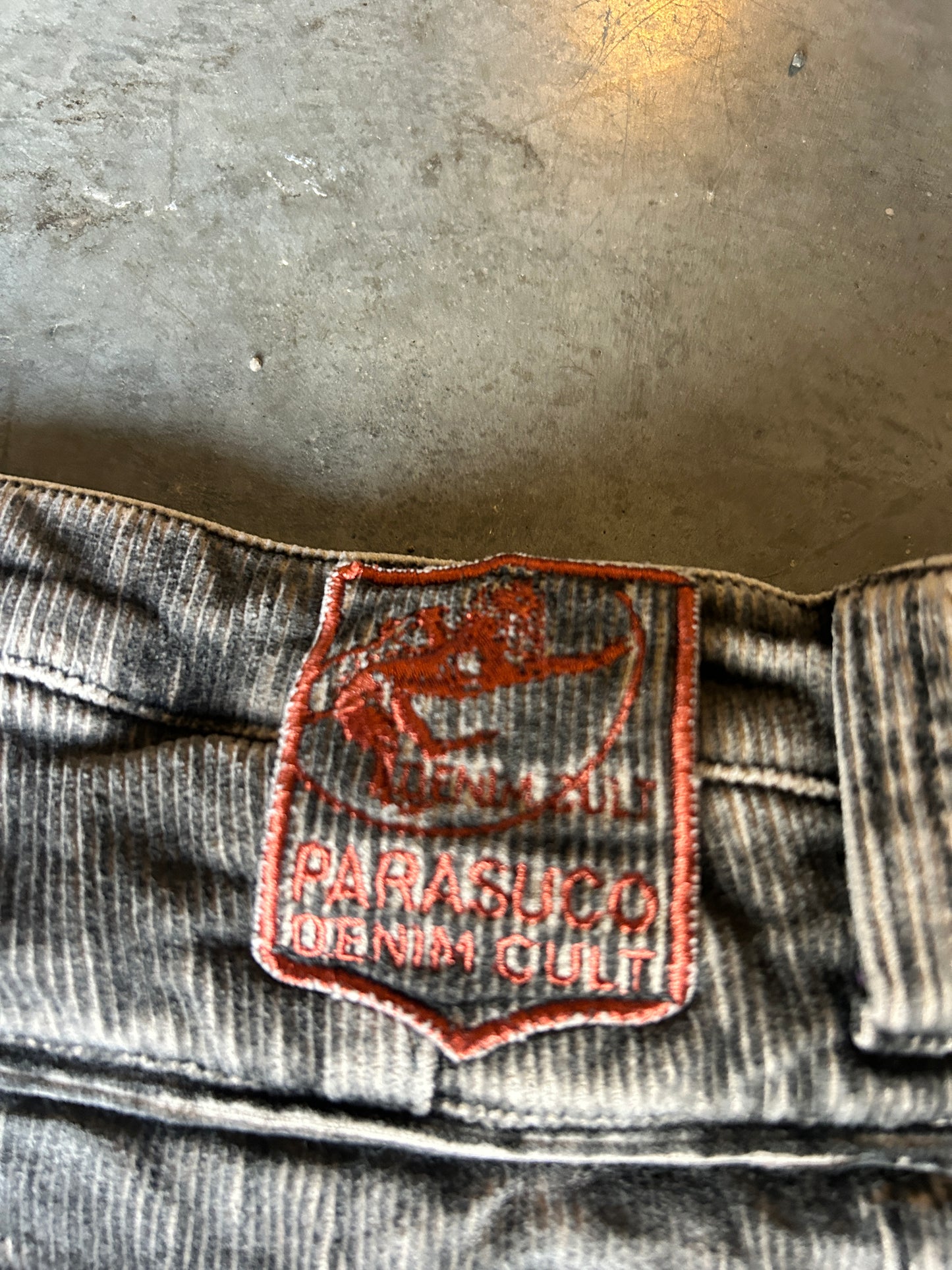 Y2K Parasuco Corduroy Bellbottom Cargo Pants (32x32)