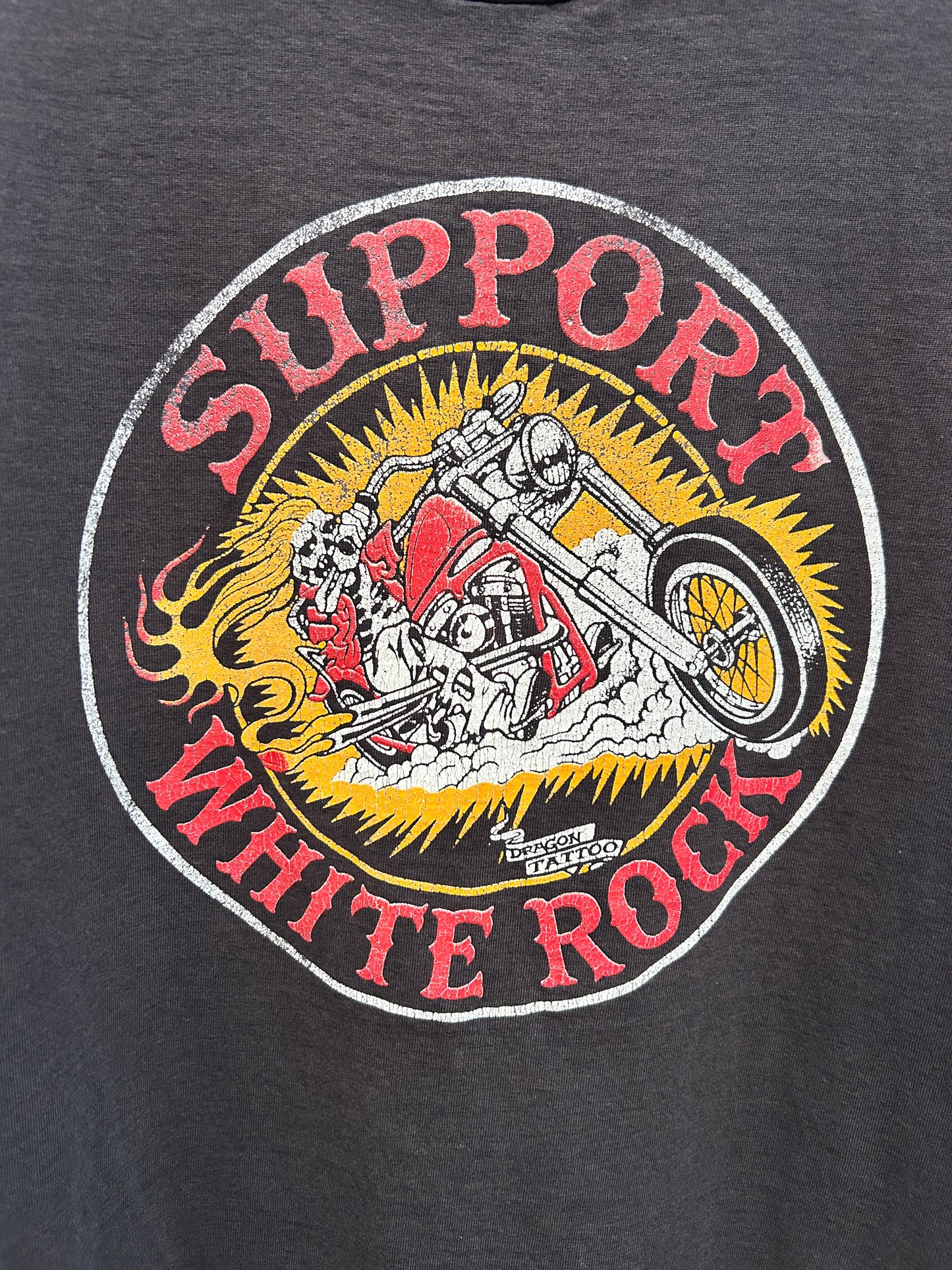 Vintage 90’s Support White Rock Biker Tee (XL)