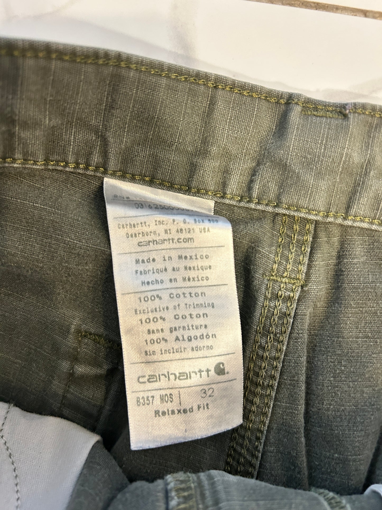 Green Carhartt Cargo Shorts (32W)