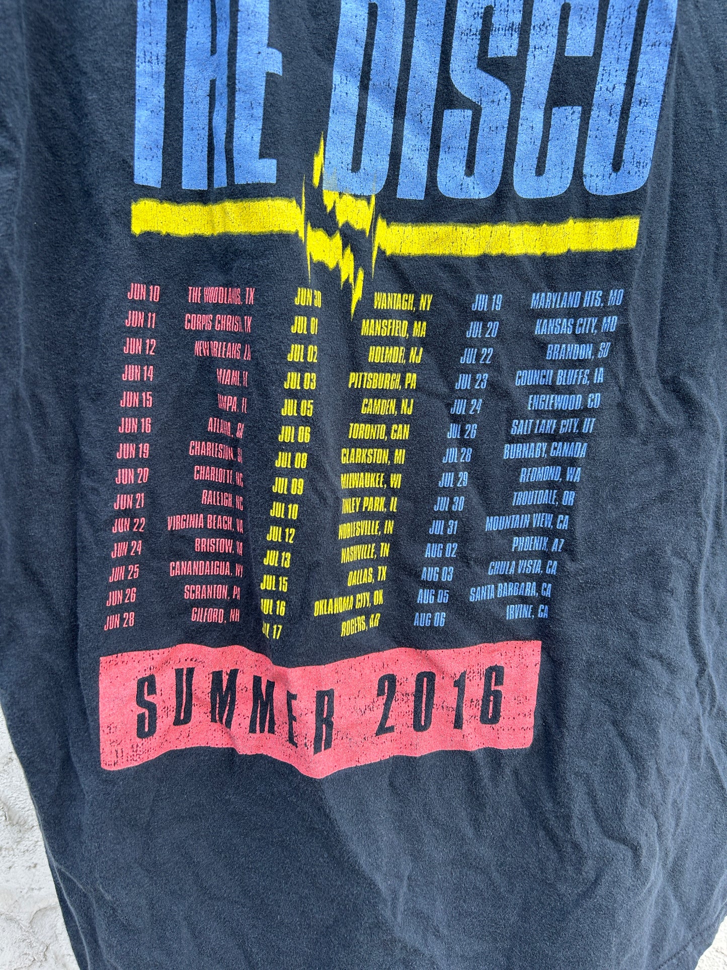 2016 Panic At The Disco Tour Tee (L)