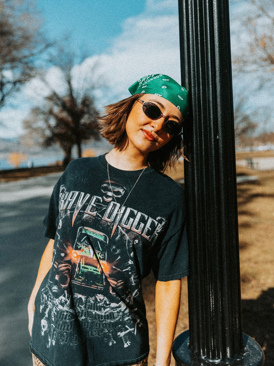 Vintage Boxy Grave Digger Graphic Tee (L)