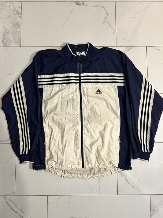 Vintage Adidas Striped Windbreaker (XL)