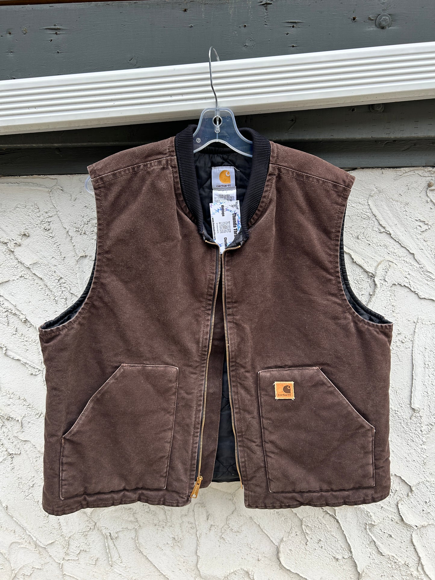 Brown Carhartt Canvas Vest (XL)