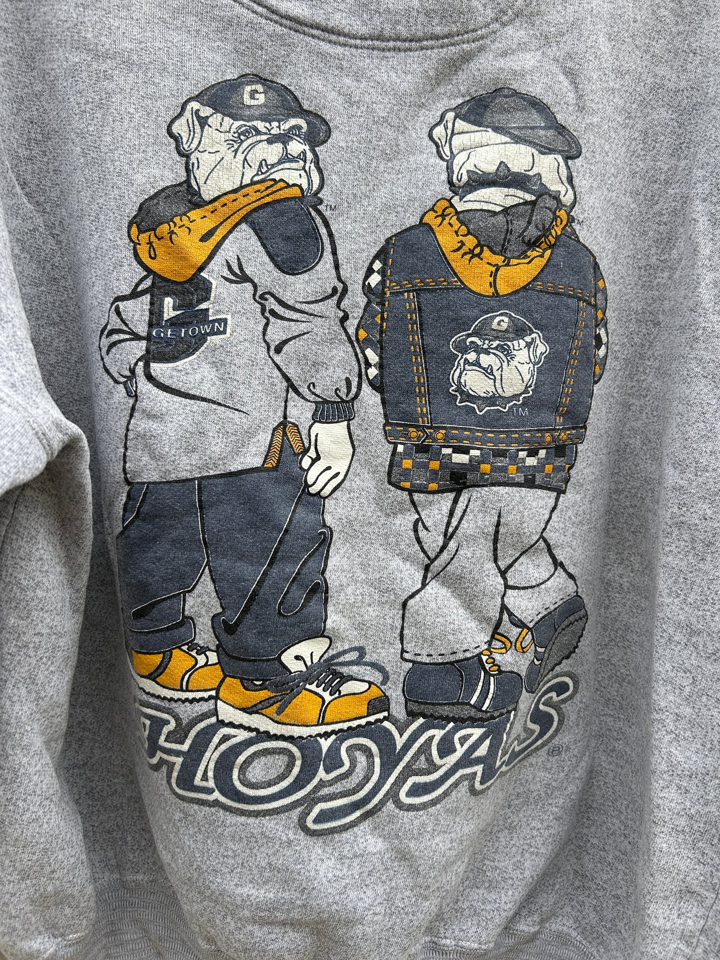 Vintage Georgetown Hoyas Double Sided Crewneck (L)