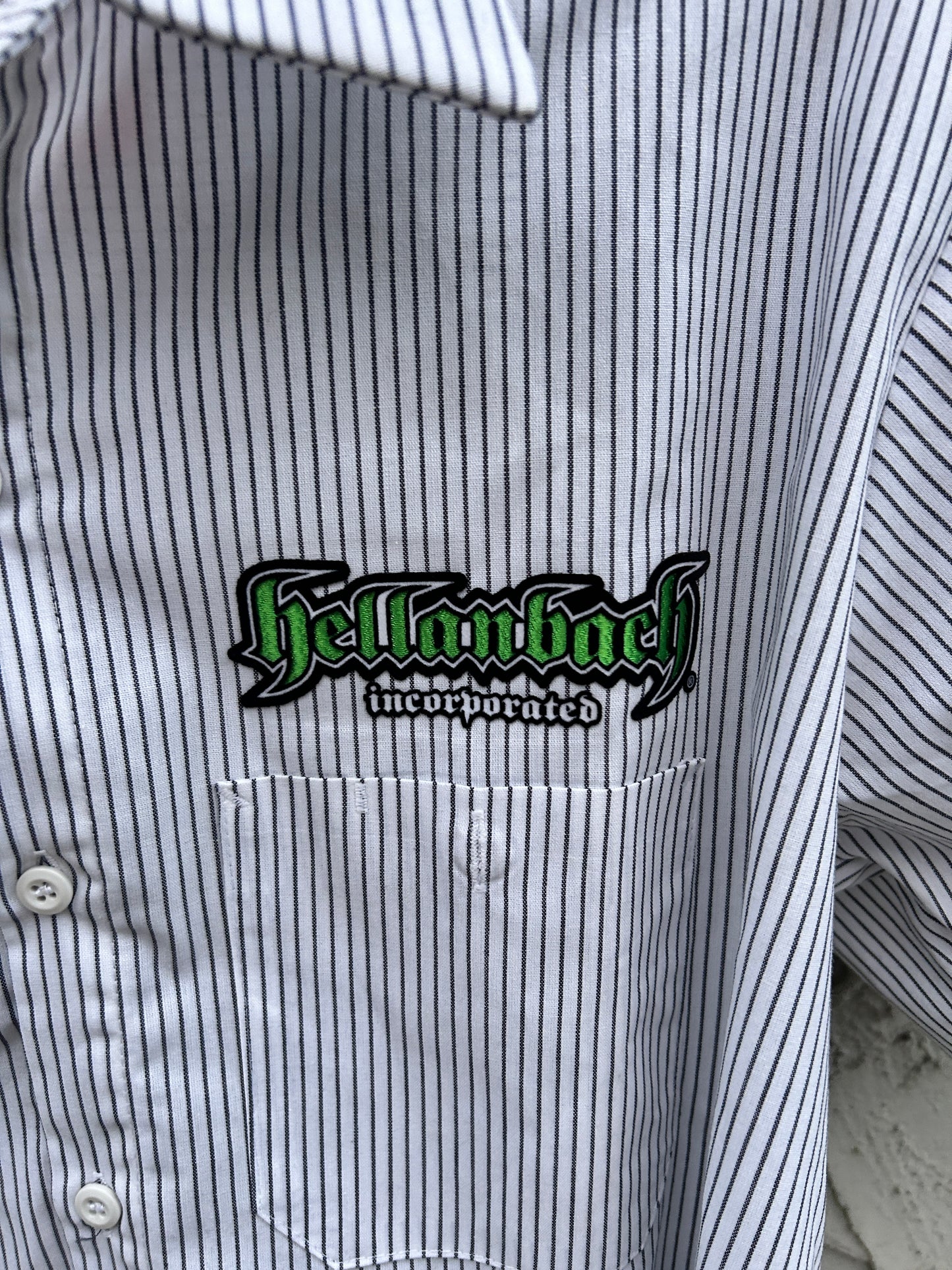 Vintage Hellanbach Striped Workwear Button Up (L)