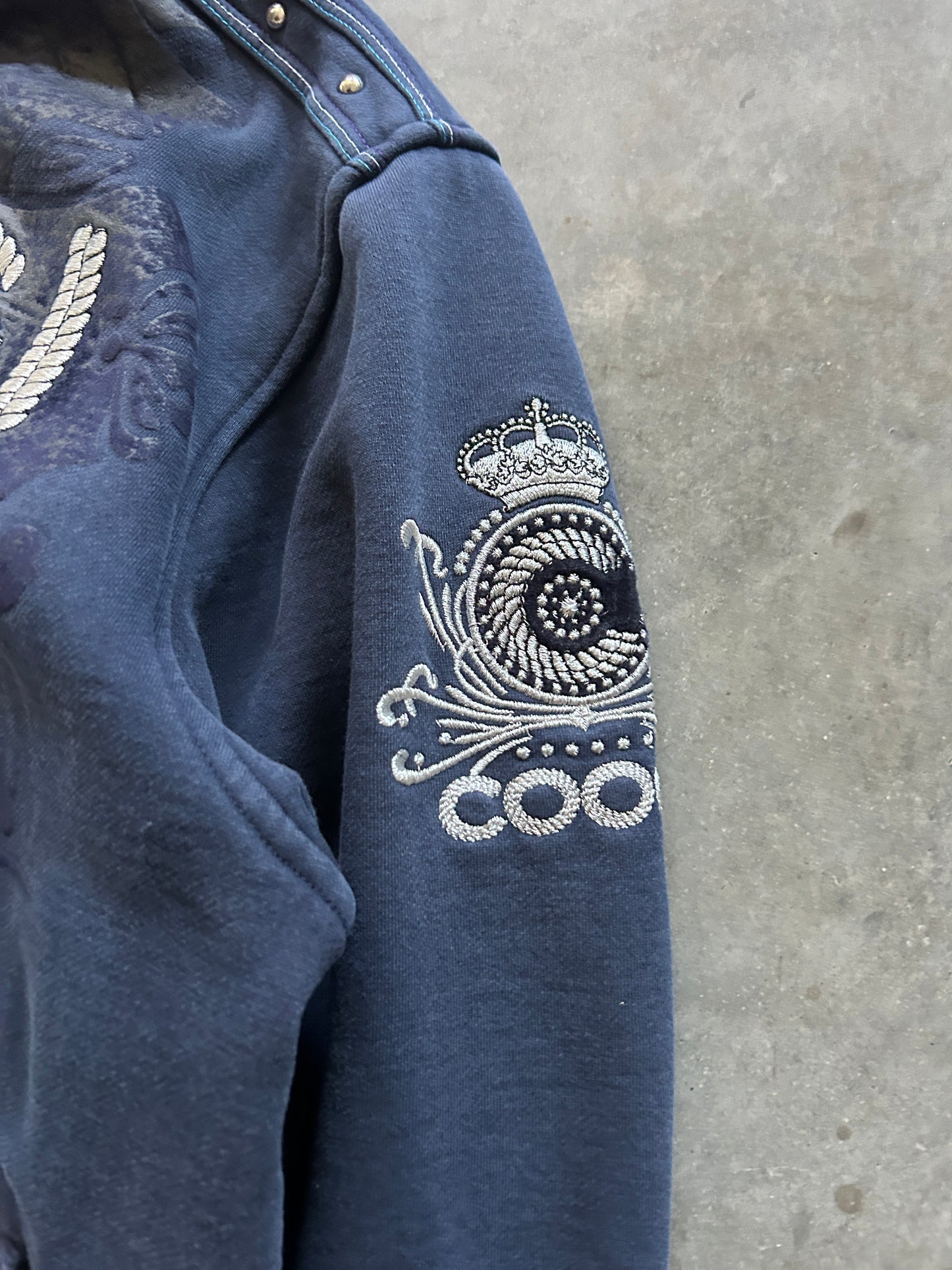 Y2K Jewelled COOGI Zip Hoodie (XL)