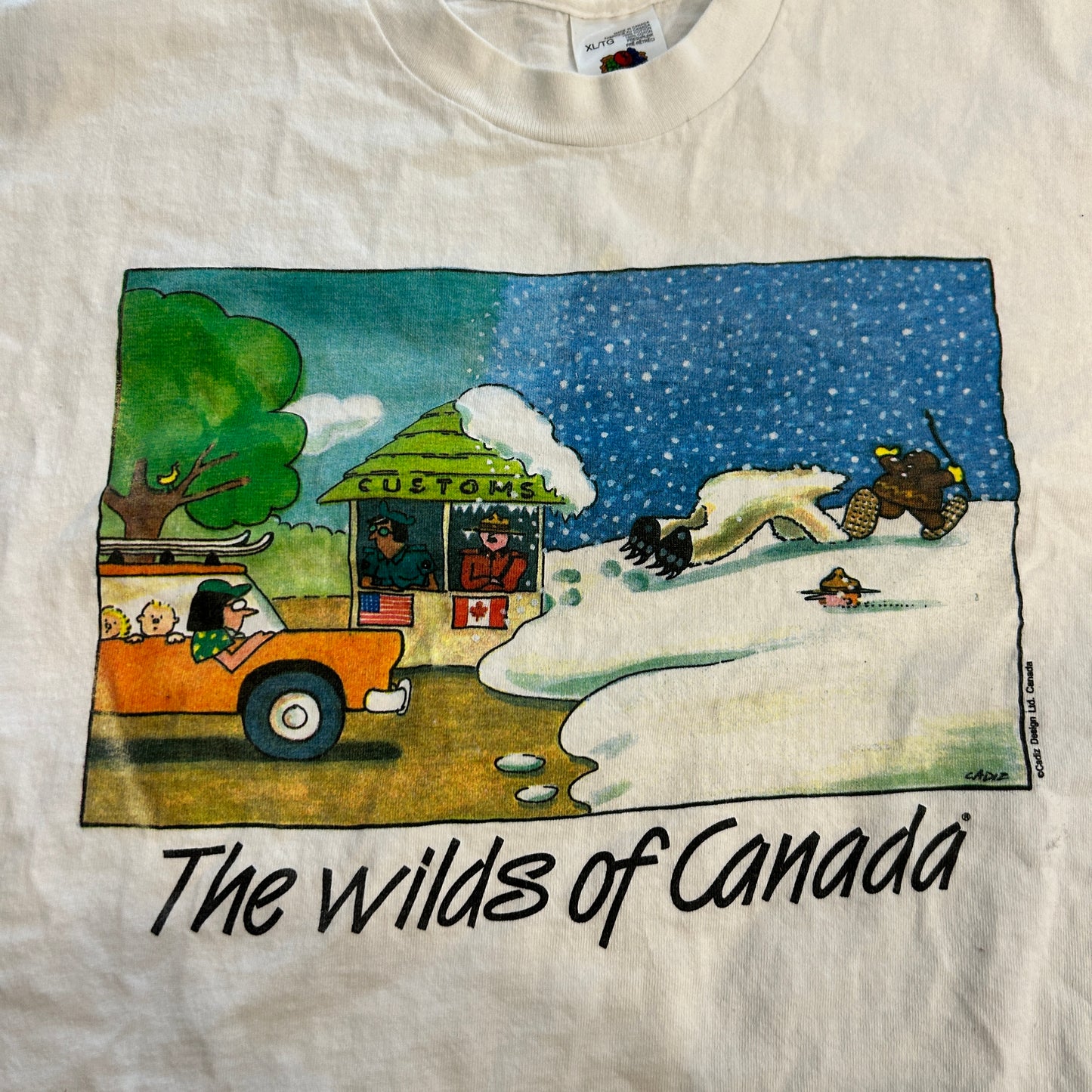 Vintage Canadian Border Tee (XL)
