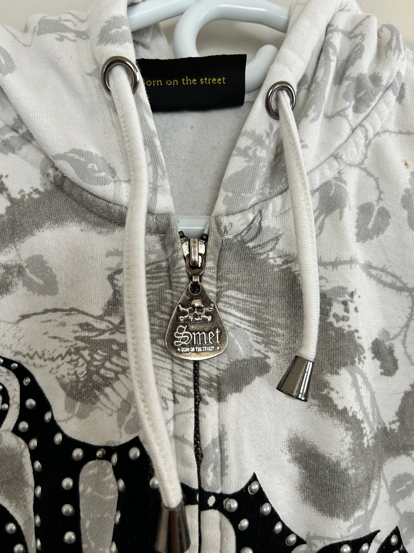 Vintage Y2K Smet Rhinestone Hoodie (L)
