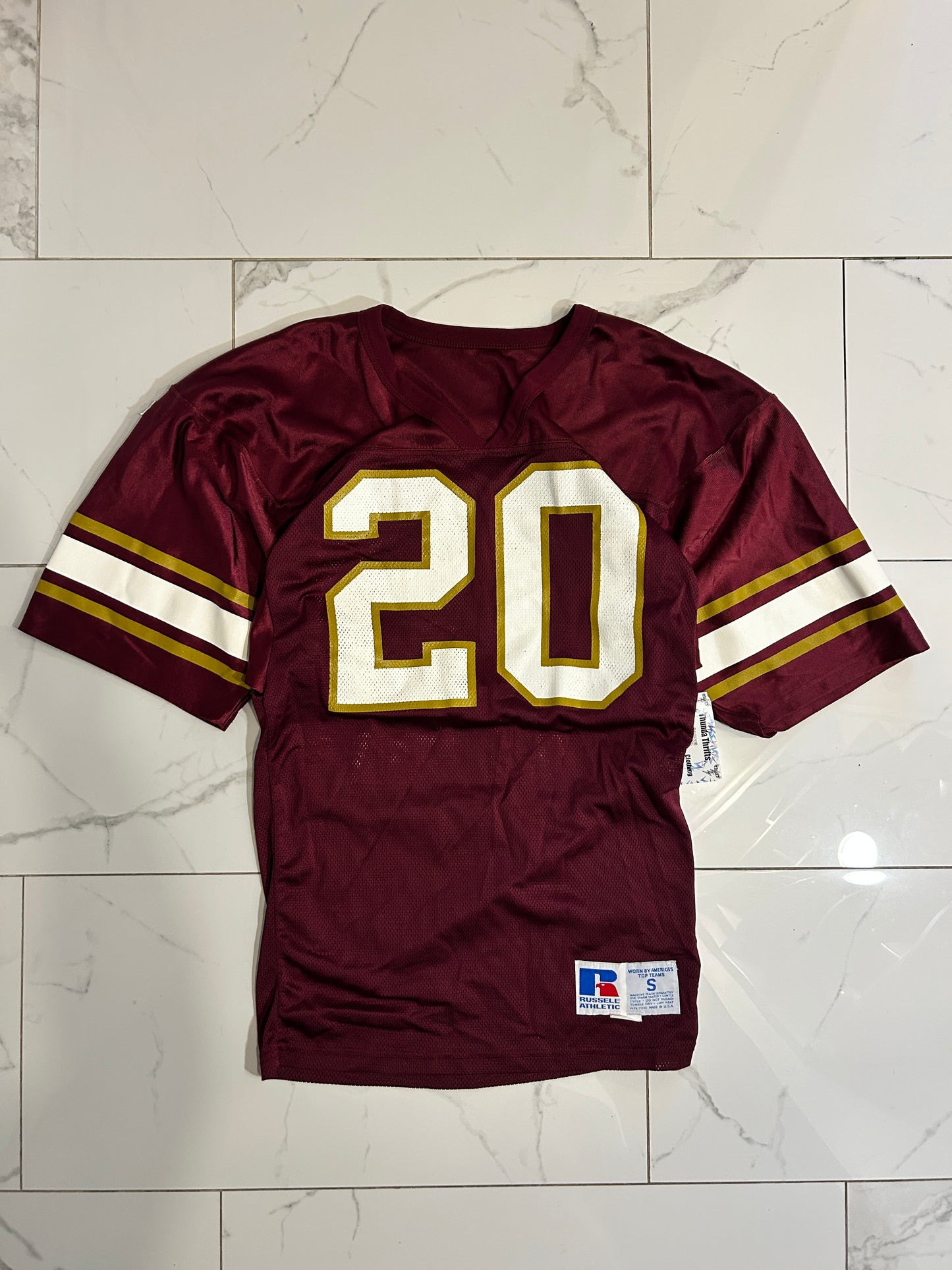 Vintage Russell Athletic Burgundy Football Jersey (fits L)