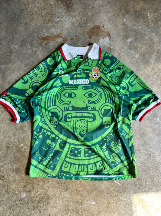 Vintage 1998 Team Mexico World Cup AOP Jersey (XL)