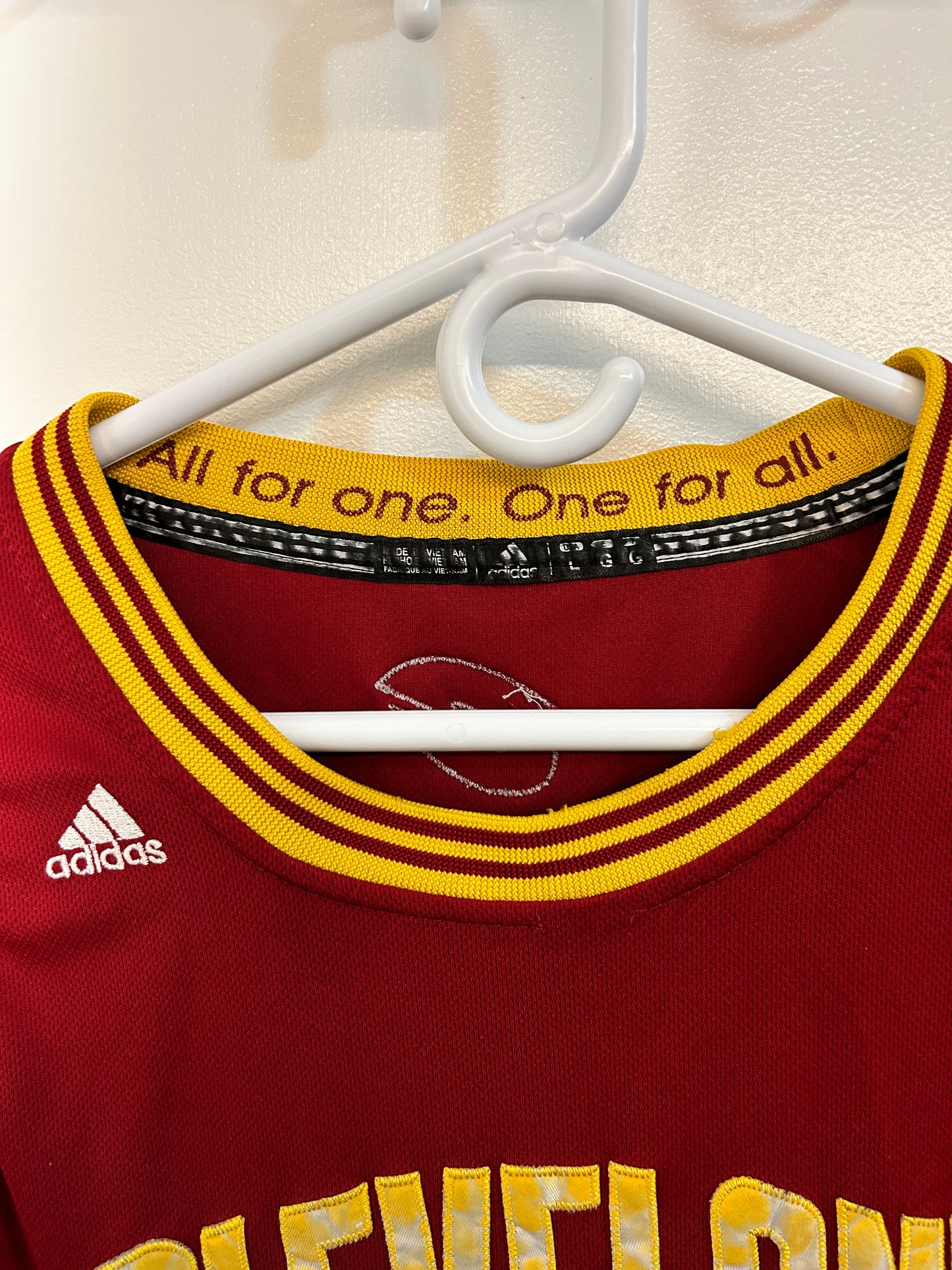 Adidas Lebron Red Cavs Jersey (L)