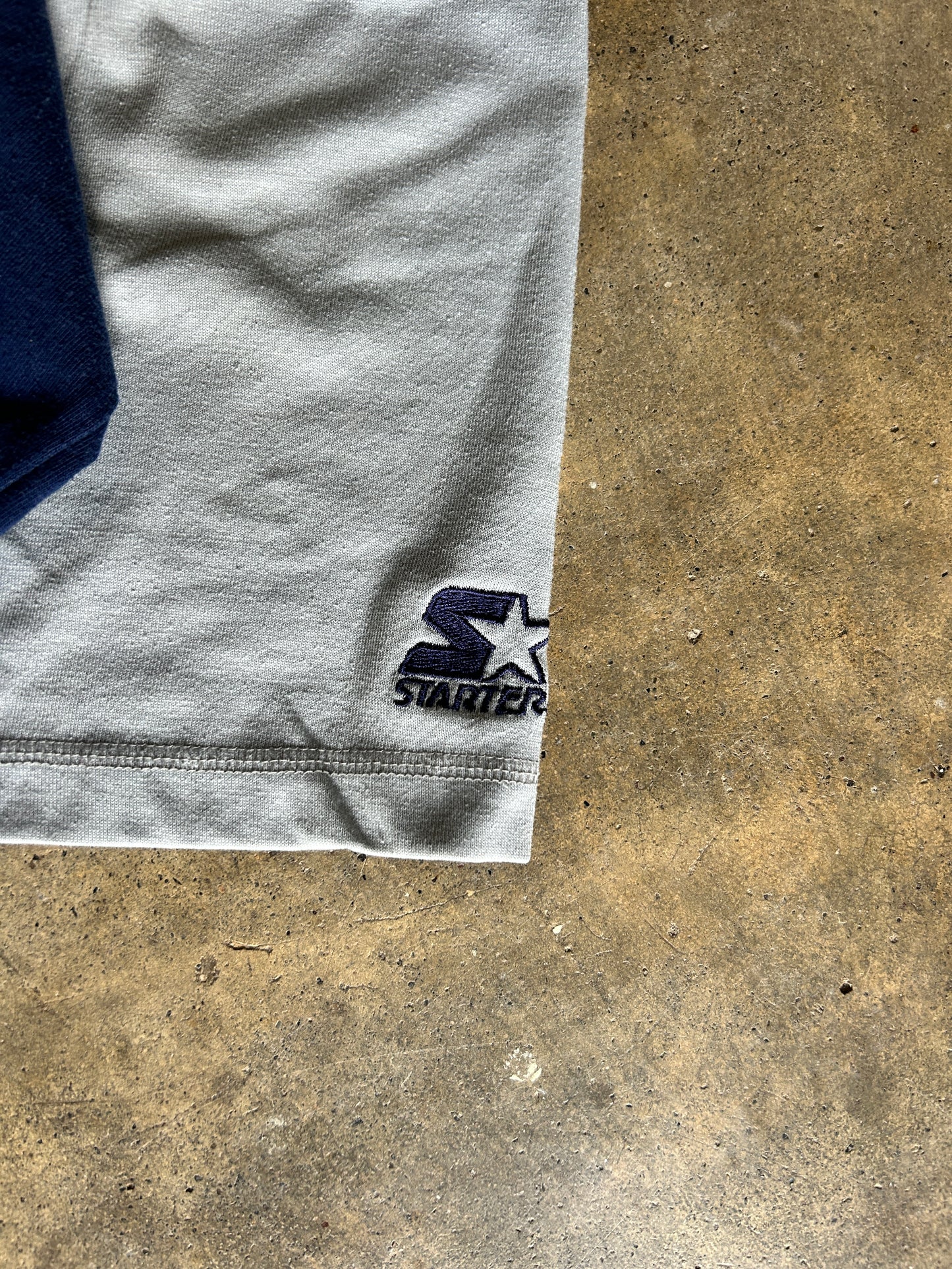 Vintage 90’s Starter Georgetown Double Hooded Warmup Jersey Tee (L)