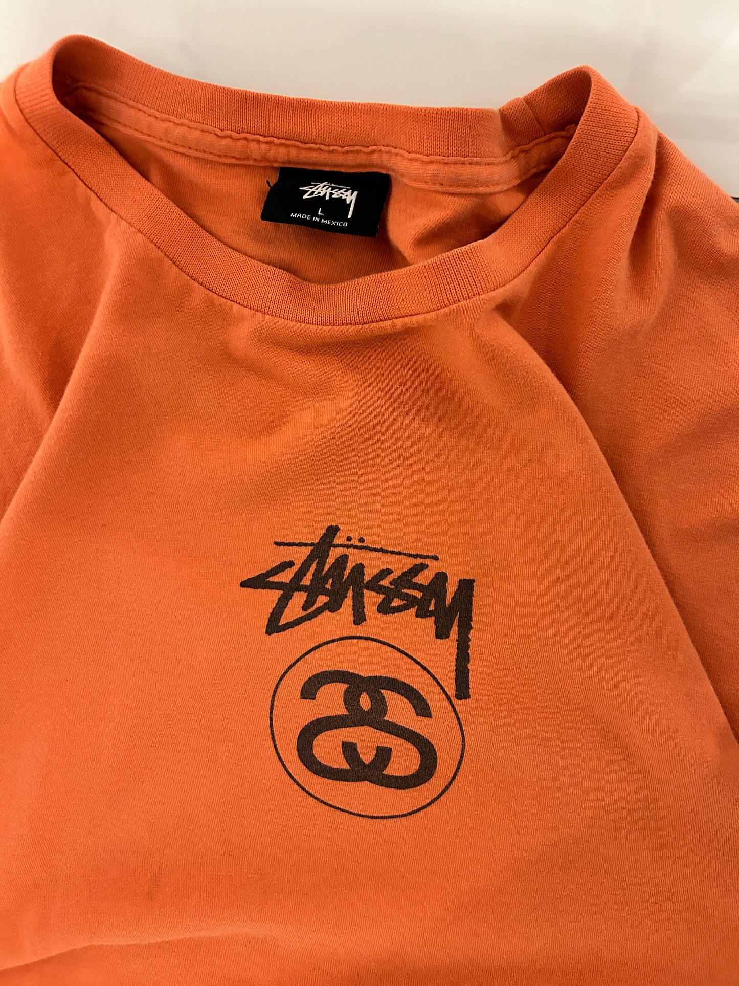 Orange Stussy LS Shirt (L)