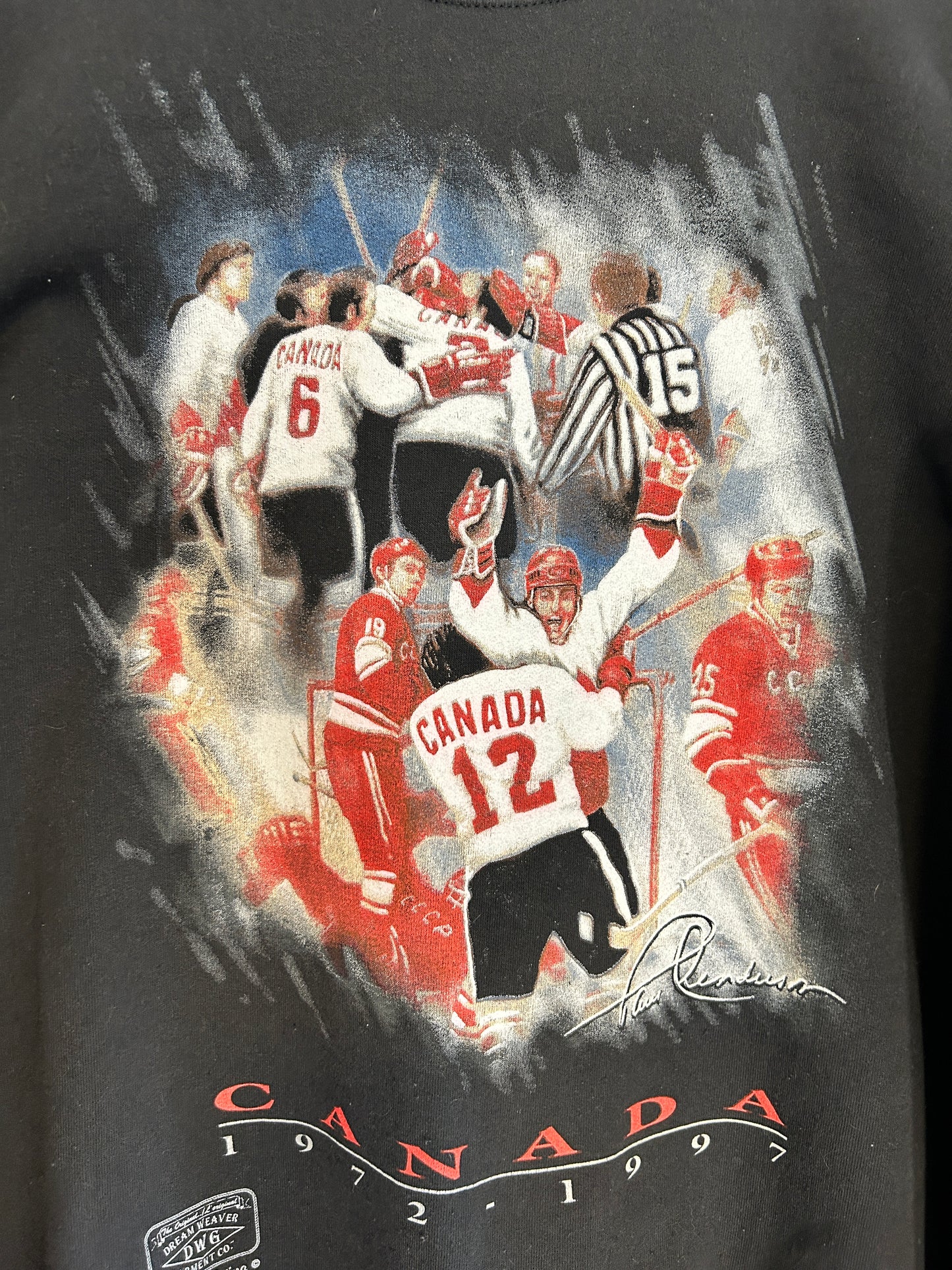 Vintage 1997 25 Year Anniversary Team Canada Game Winning Goal Crewneck (XL)