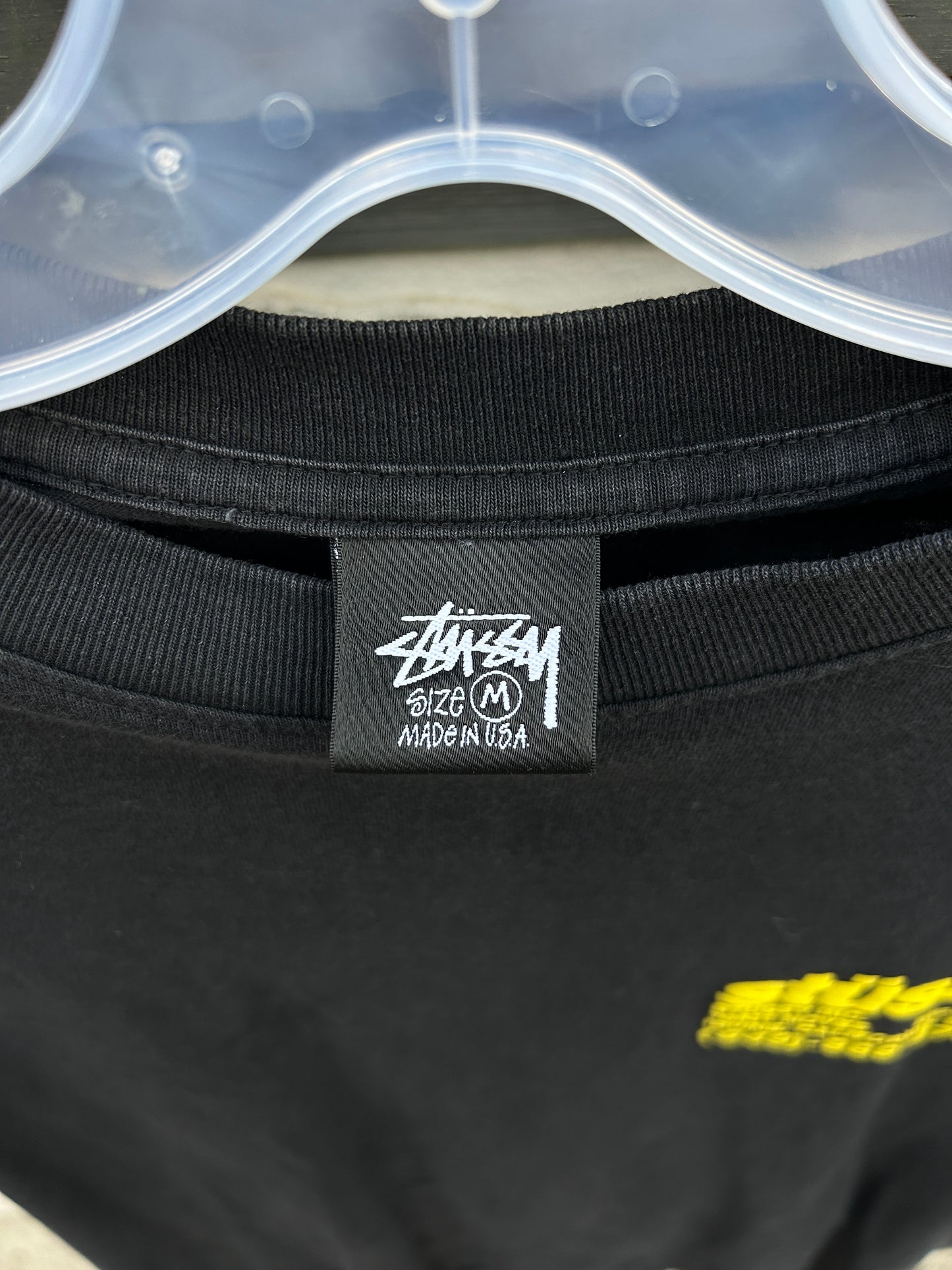 Vintage Stussy Yellow Surfer Tee (M)
