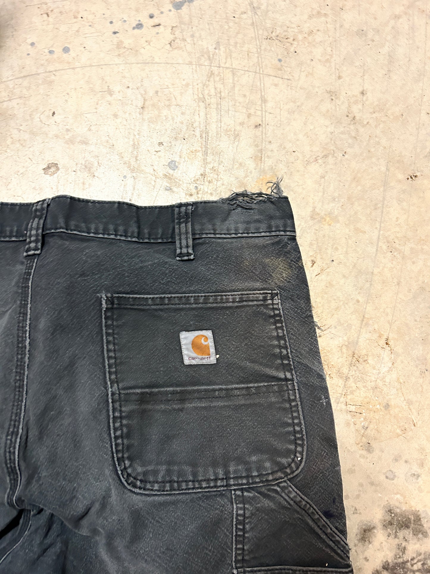 Faded Carhartt Double Knee Pants (38x34)