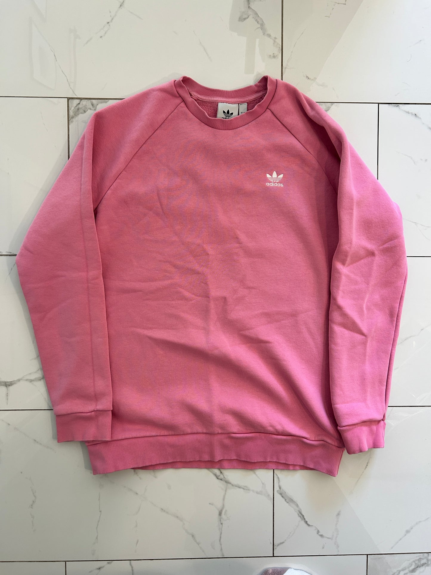 Pink Modern Adidas Crewneck (L)