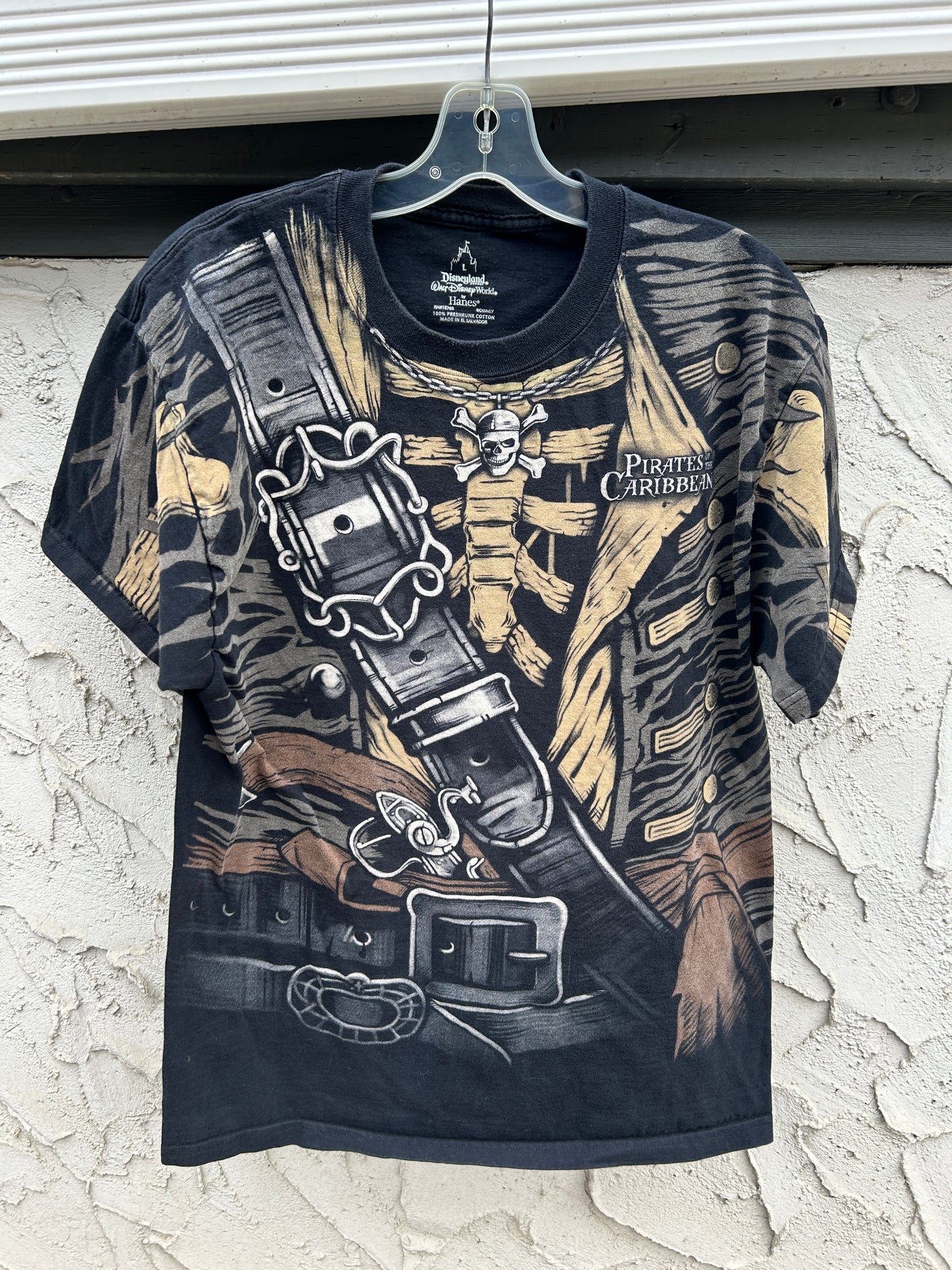 Disney Pirates of the Caribbean Full Print Tee (L)