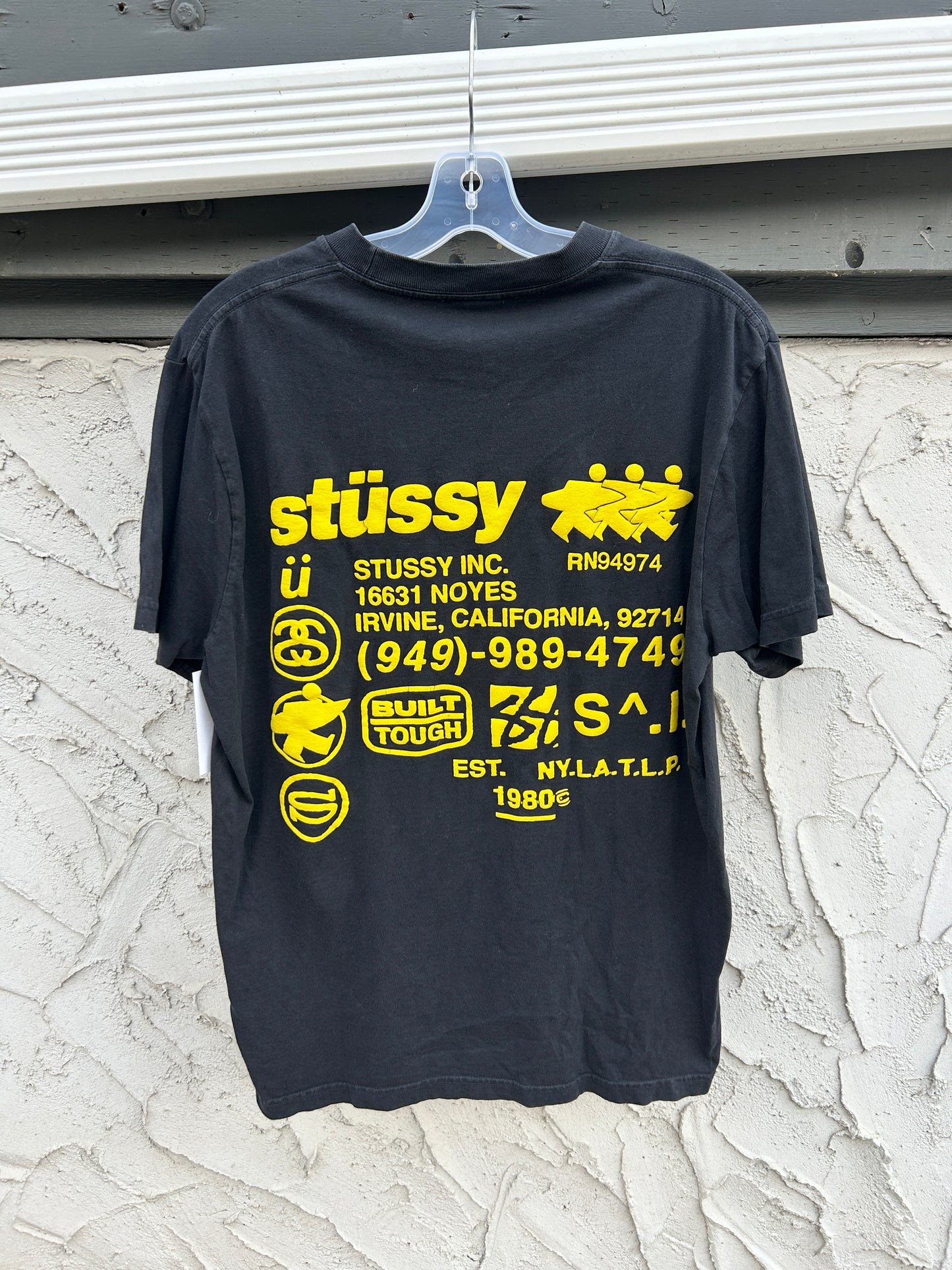 Vintage Stussy Yellow Surfer Tee (M)