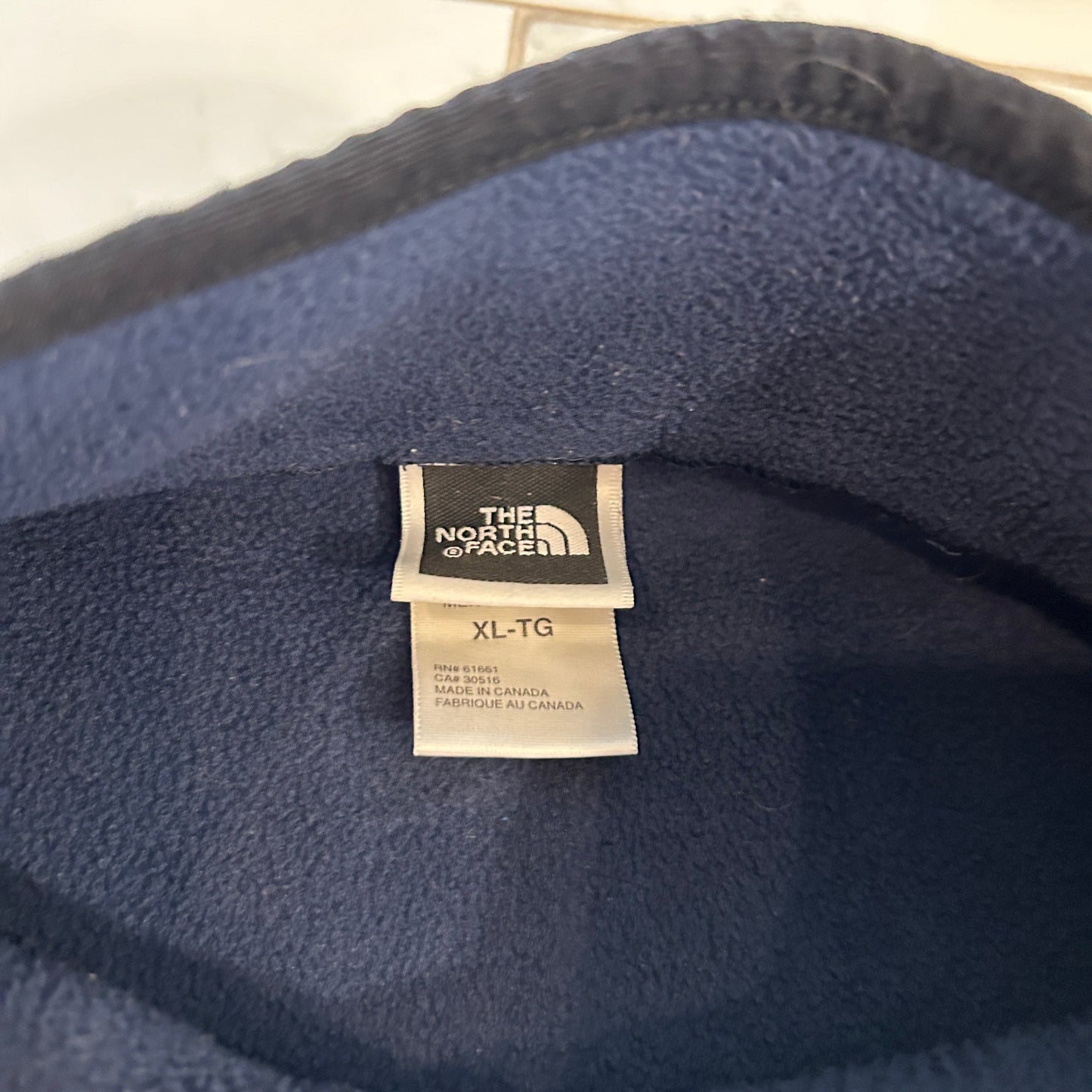 Navy North Face Fleece Vest (XL)