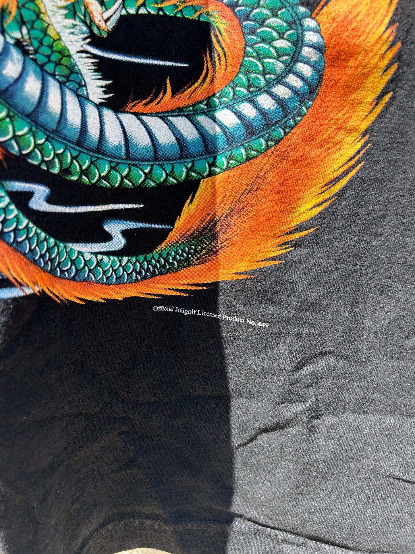 Vintage Orange and Green Dragon Tee (L)