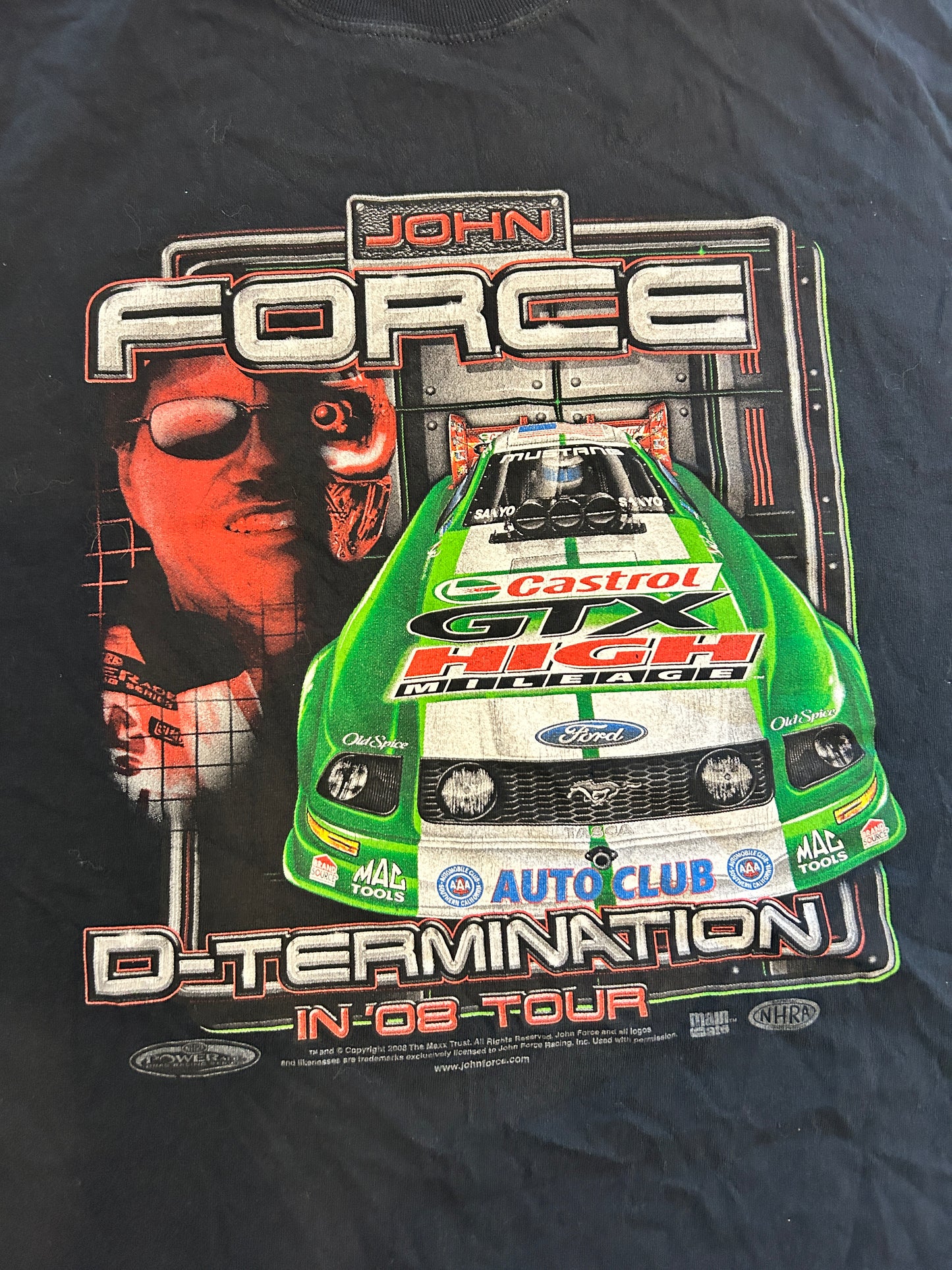 Vintage Green NASCAR Cutoff Tee (2XL)