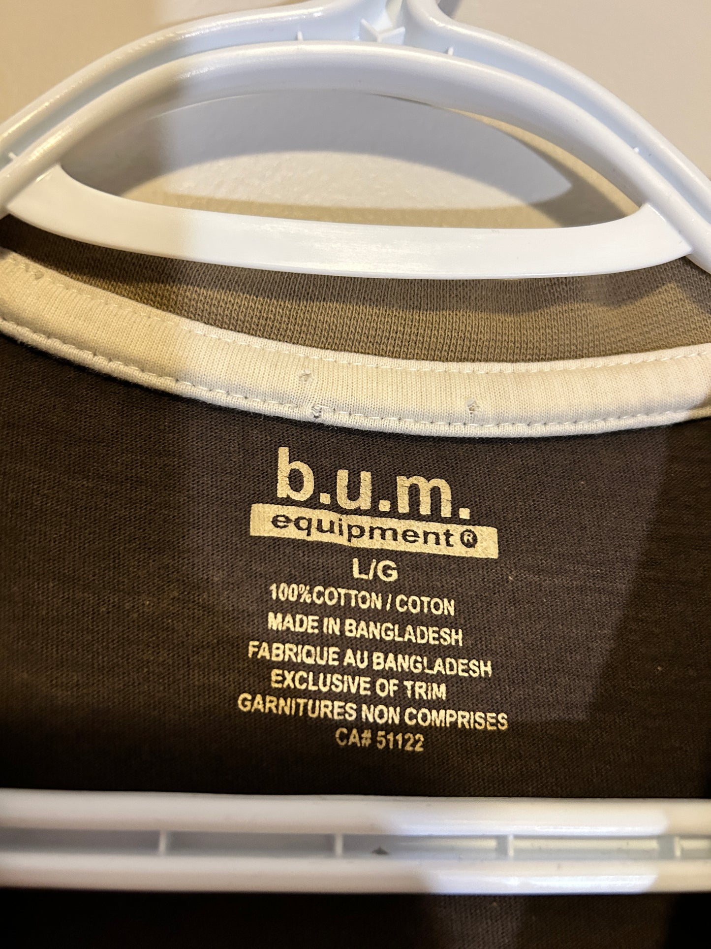 Y2K Brown Bum Equipment Tee (L)