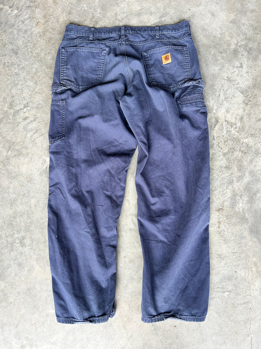 Vintage Carhartt Navy Loose Fit Pants (38x32)