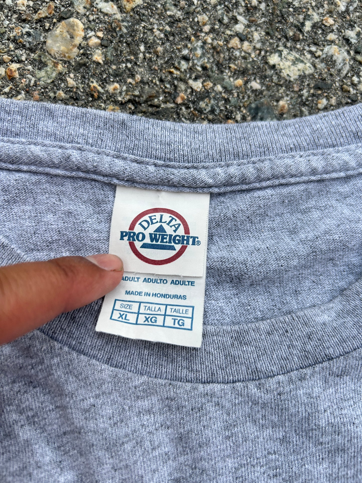 Grey Harvard Spellout Tee (XL)