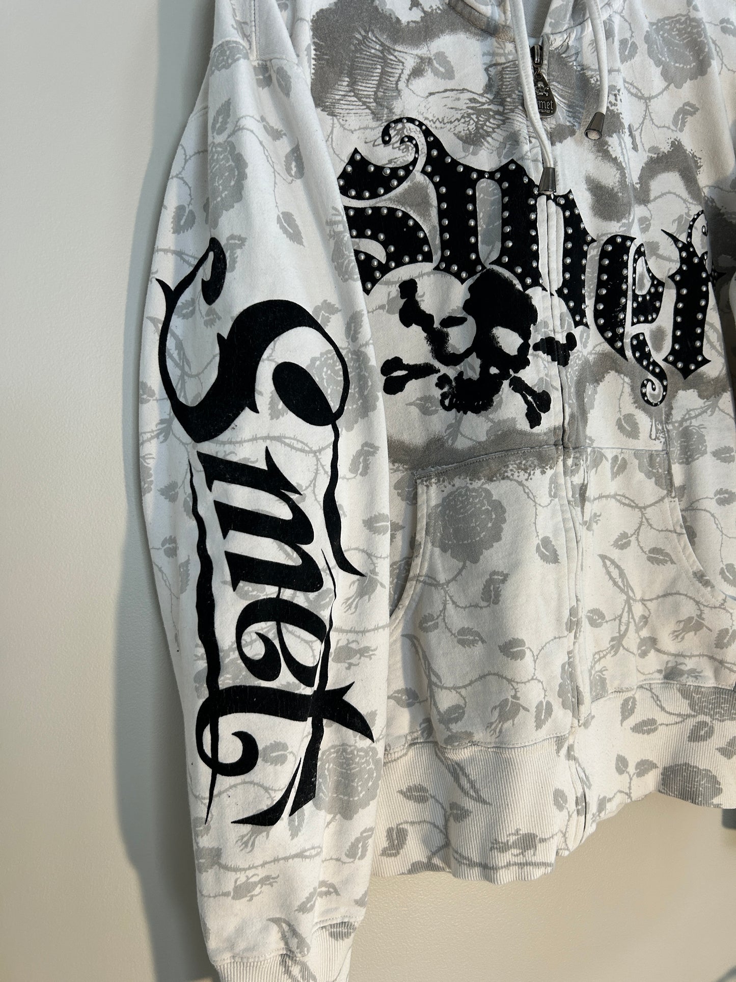 Vintage Y2K Smet Rhinestone Hoodie (L)
